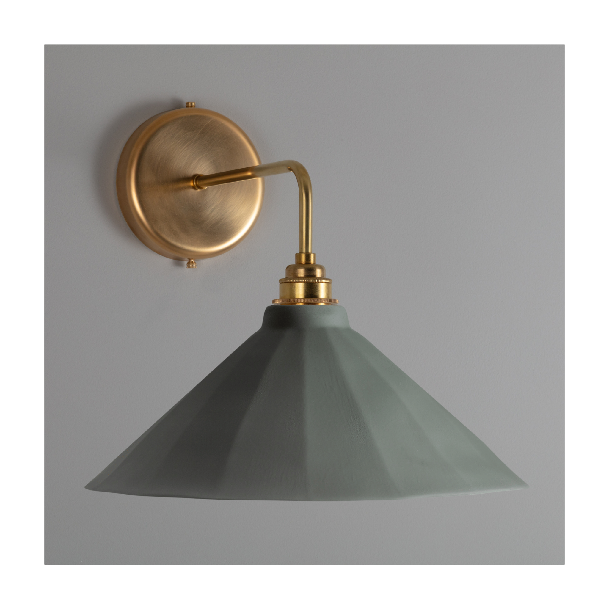 Adelaide Smoked Green Matte Colour Wall Light