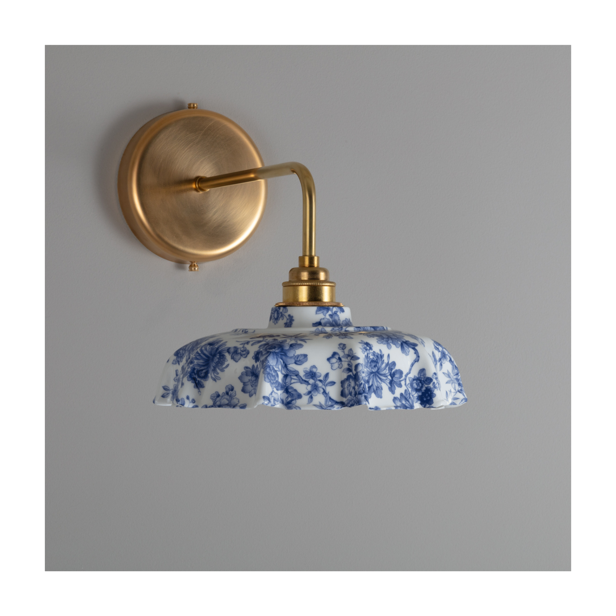 Campbell Blue Imari Pattern Wall Light