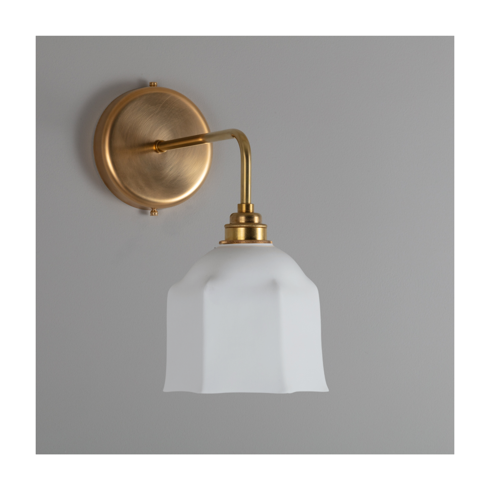 Raglan Fine Bone China Bathroom Wall Light – White