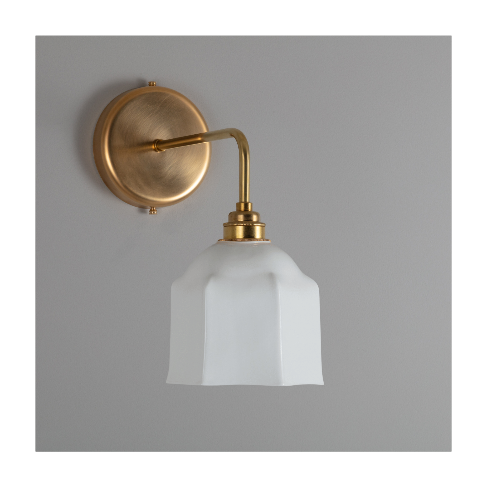 Raglan Fine Bone China Bathroom Wall Light – White