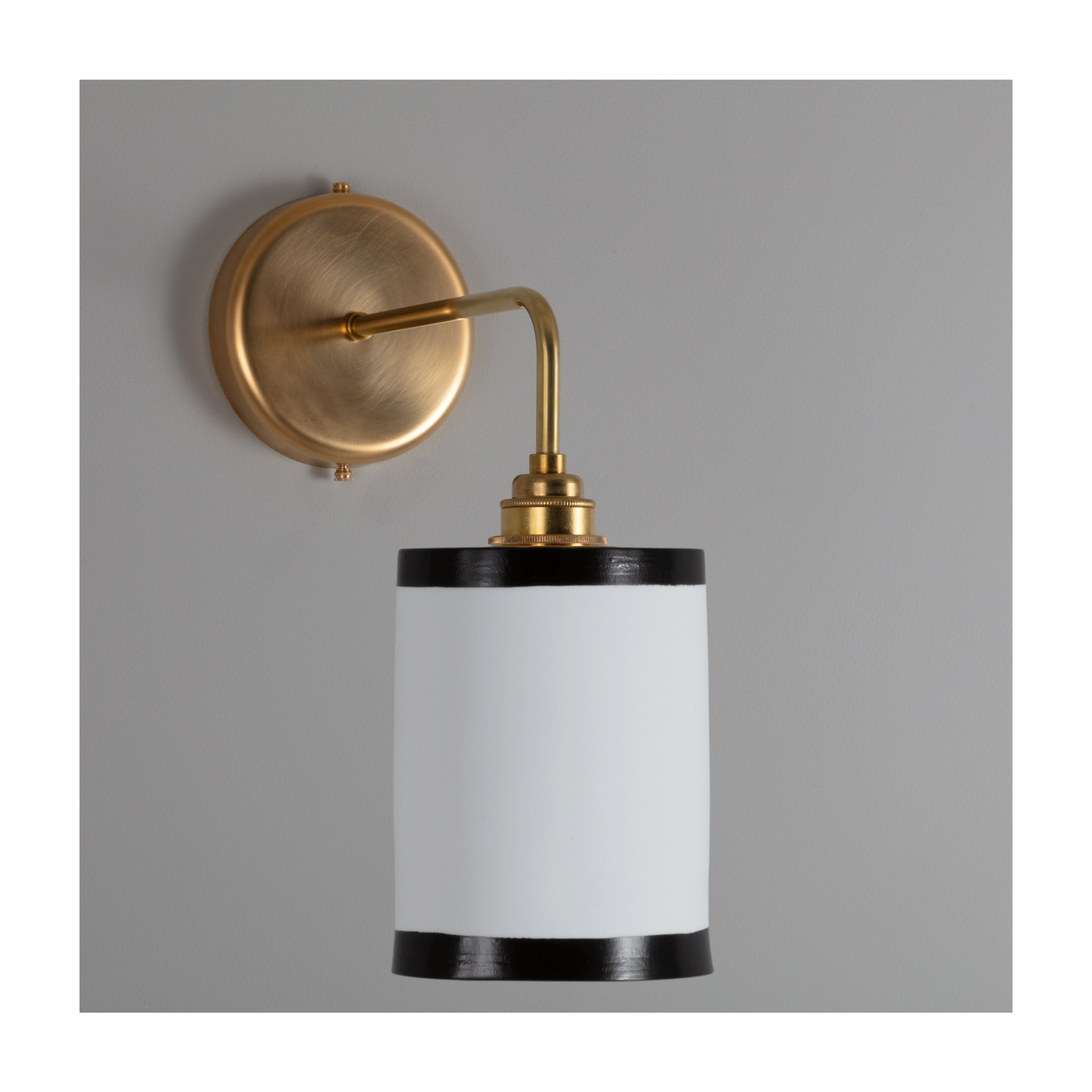 BATHROOM Black Bradwell Hand-painted Trim Wall Light