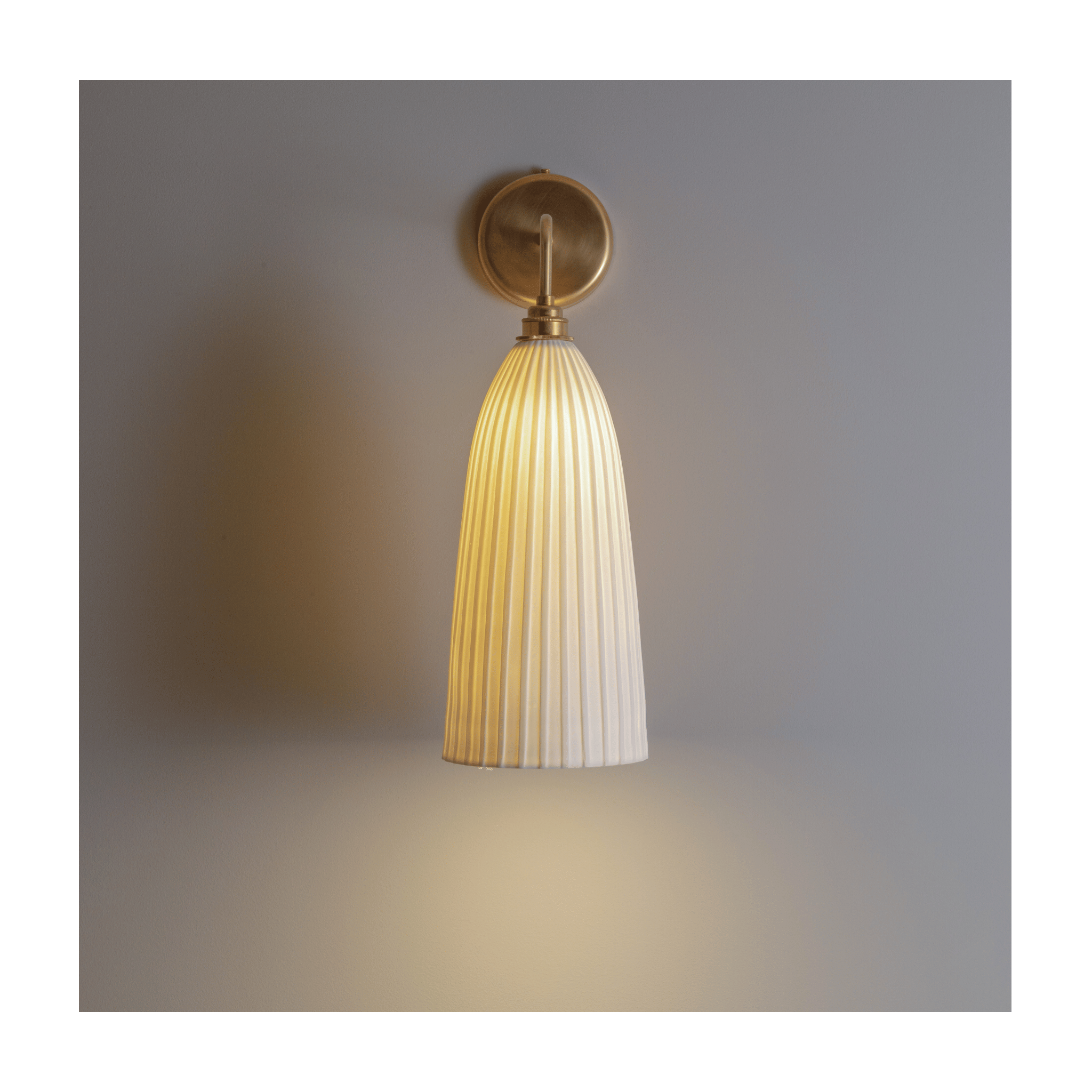 BATHROOM Rushton Tall White Matte Wall Light