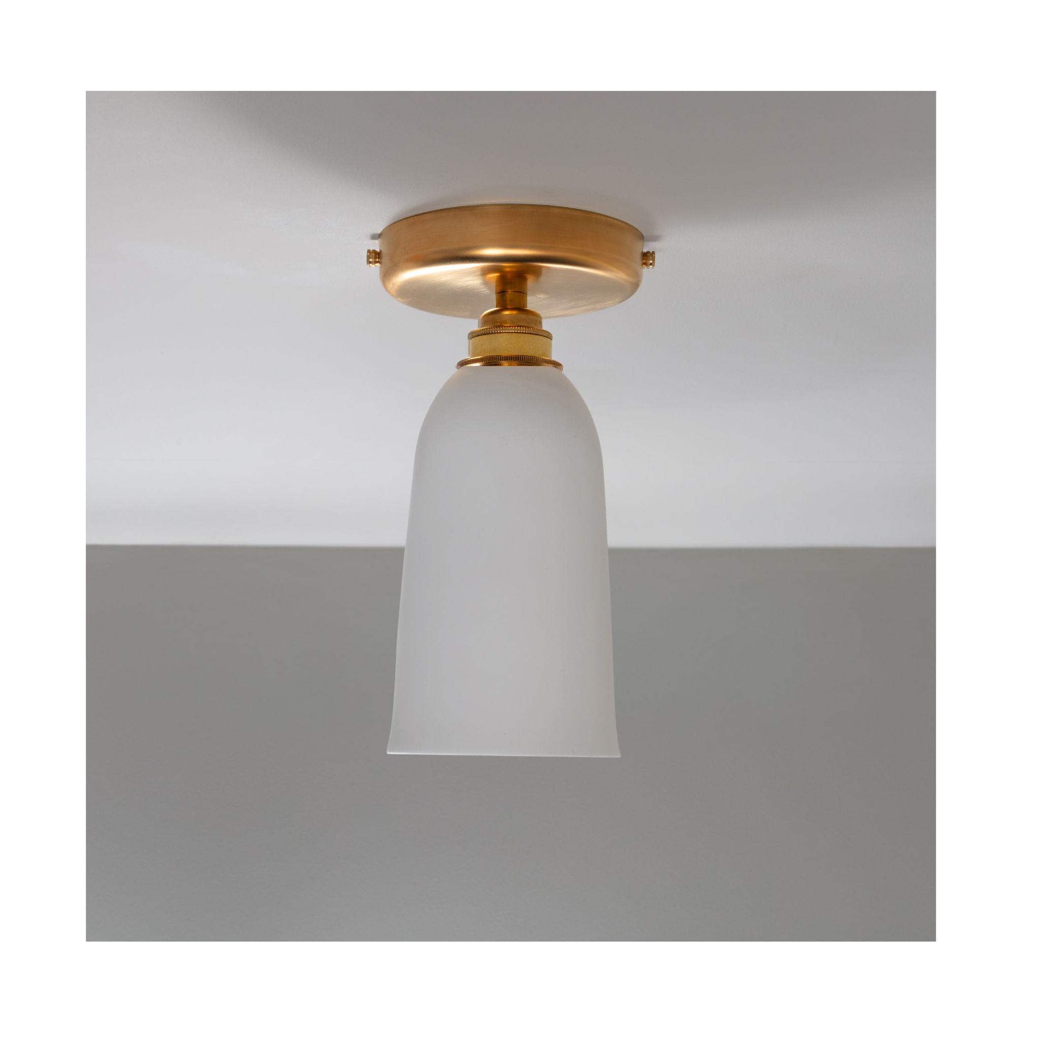 BATHROOM Small Plex Flush Mount Light