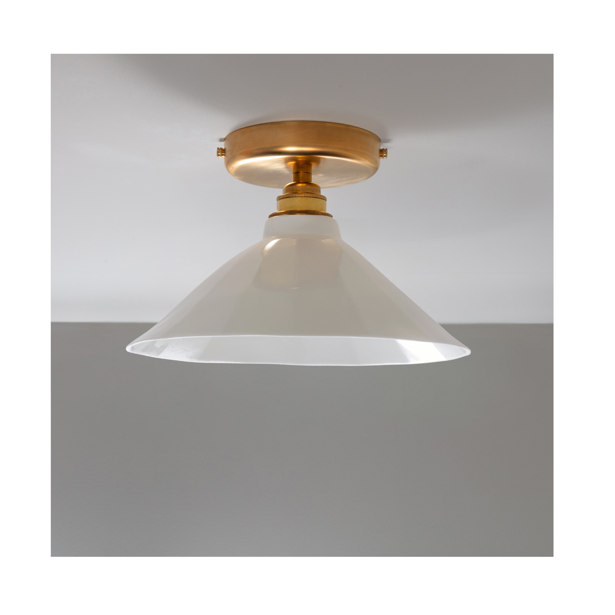 BATHROOM Adelaide White Flush Mount Light