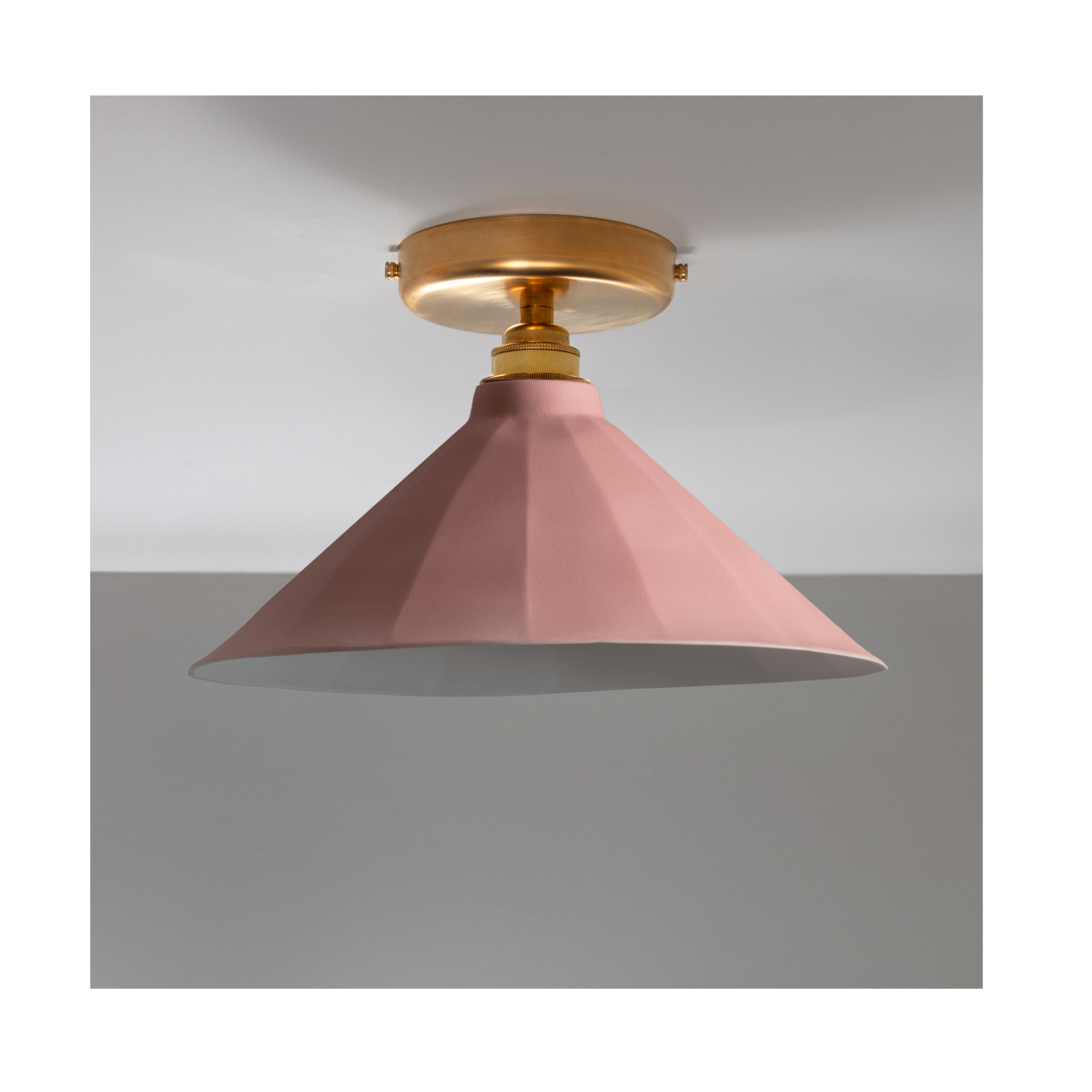 Adelaide Rose Matte Colour Flush Mount Light
