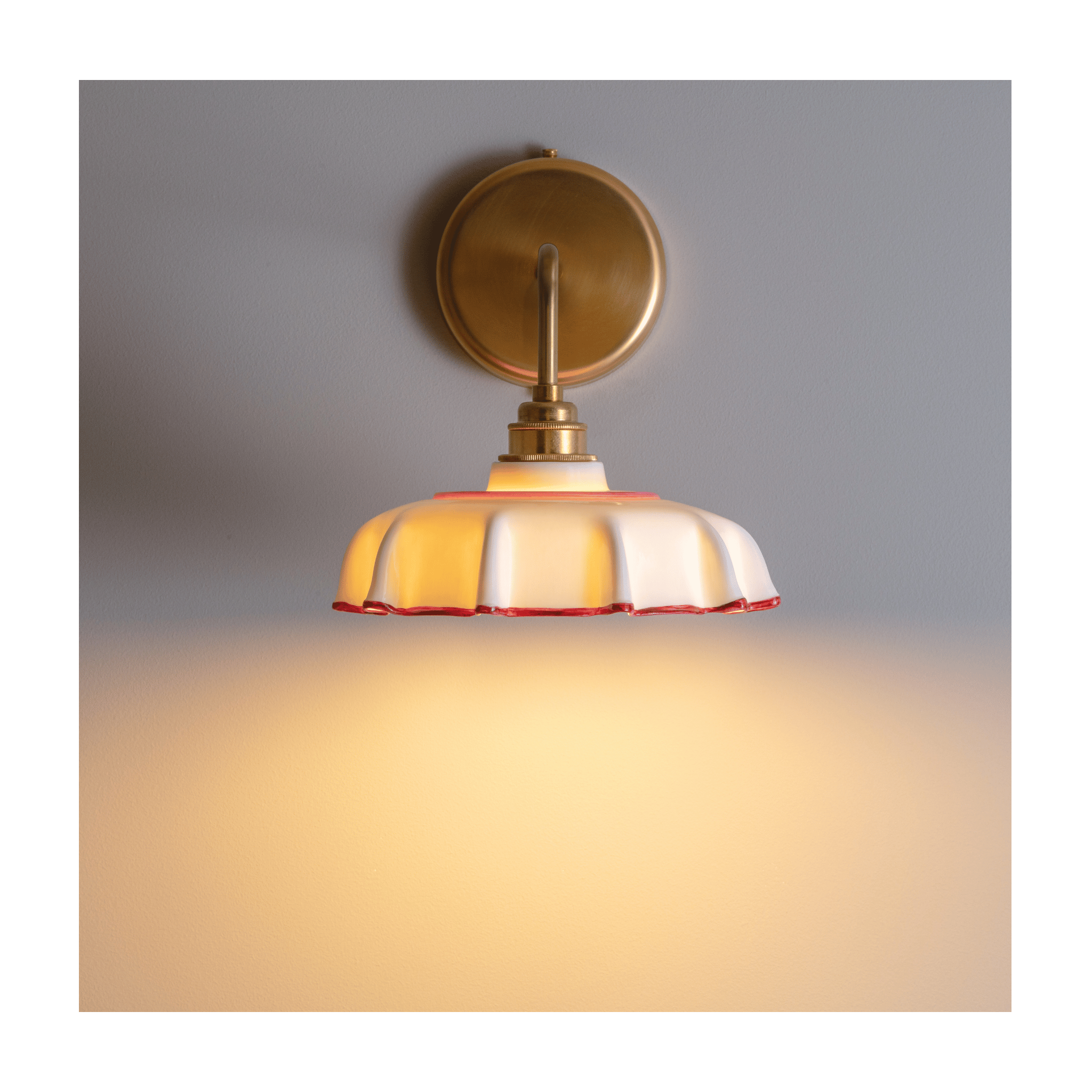BATHROOM Campbell Hand-painted Trim Wall Light