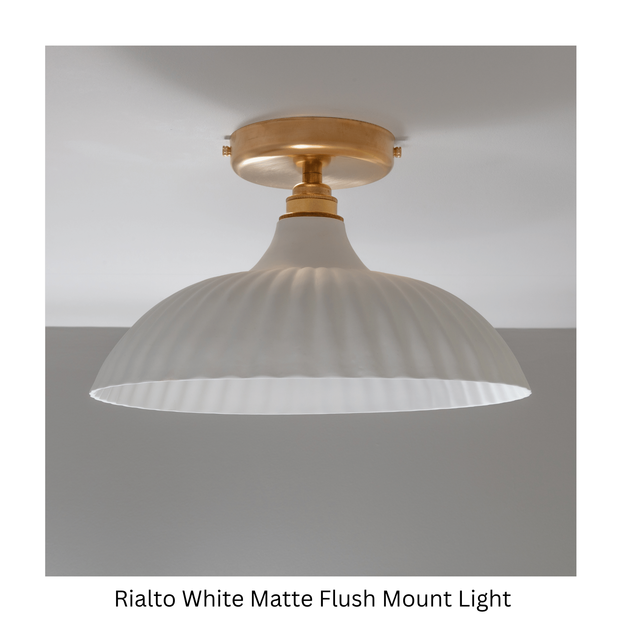 Rialto White Flush Mount Light