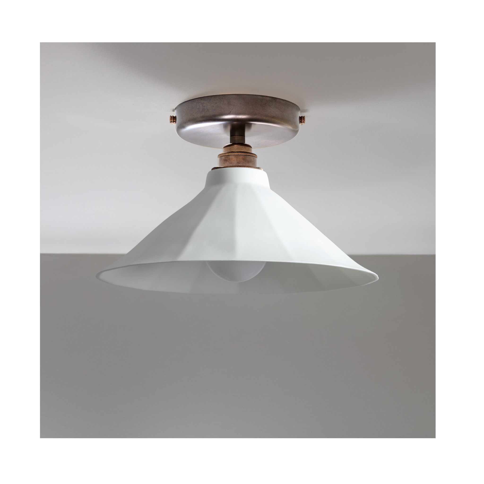 BATHROOM Adelaide White Flush Mount Light