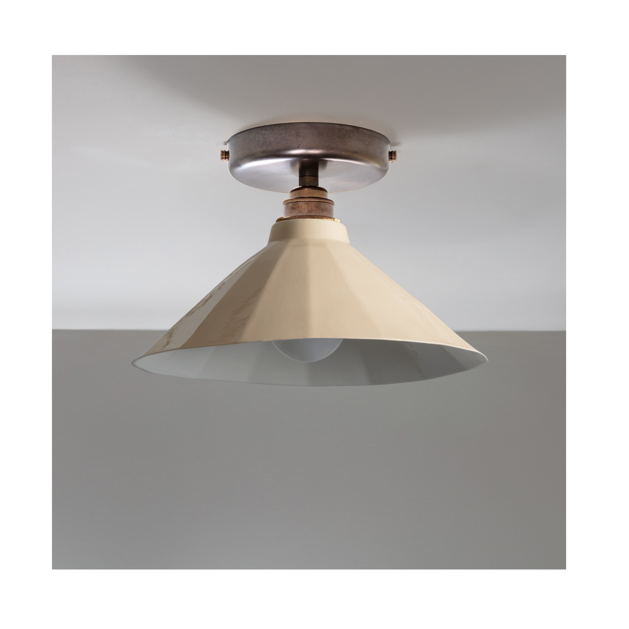 Adelaide Cream Gloss Colour Flush Mount Light