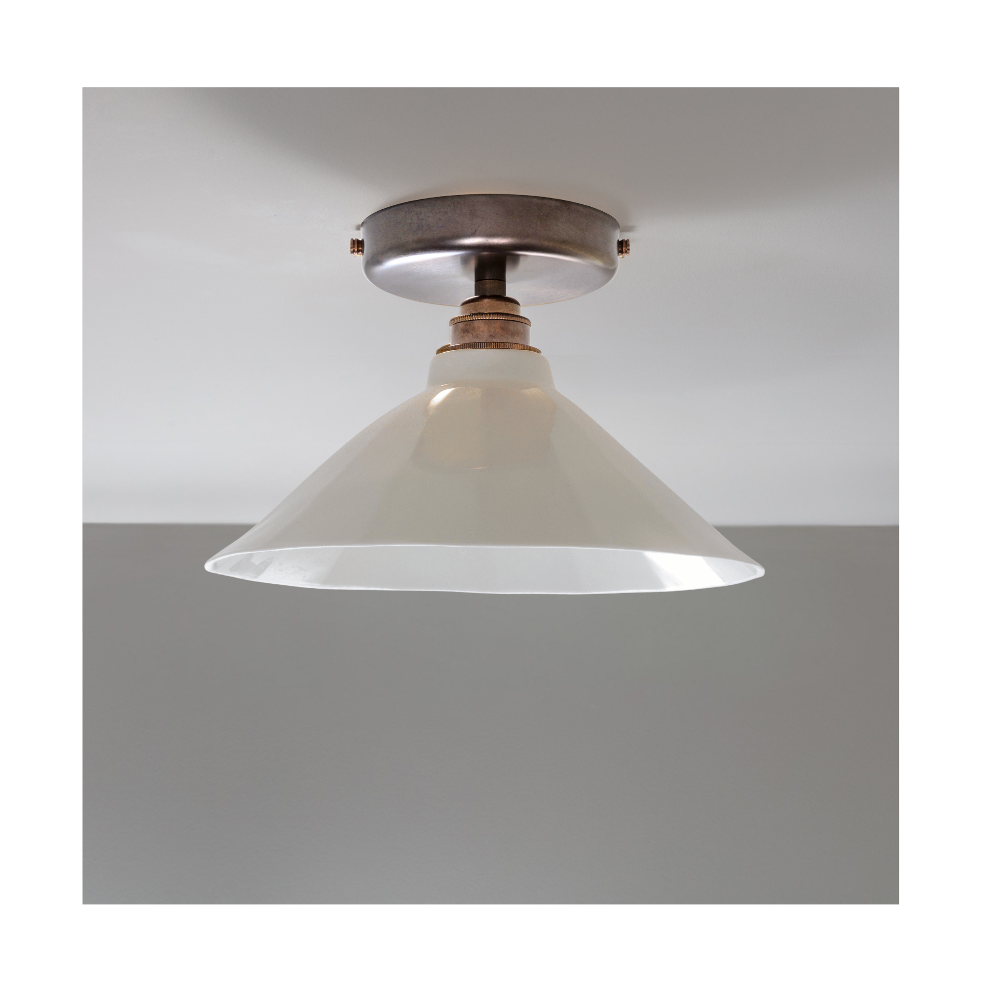 BATHROOM Adelaide White Flush Mount Light