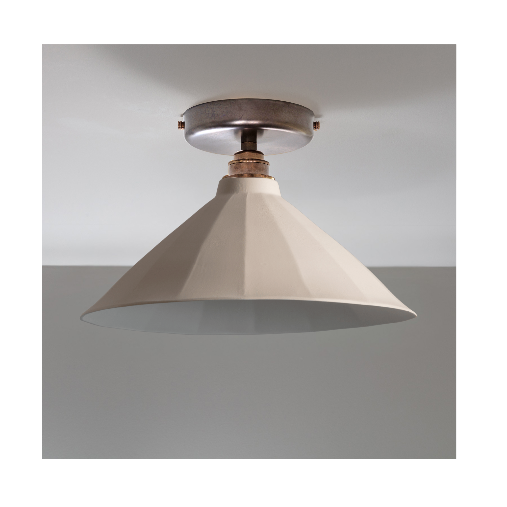 Adelaide Cream Matte Colour Flush Mount Light