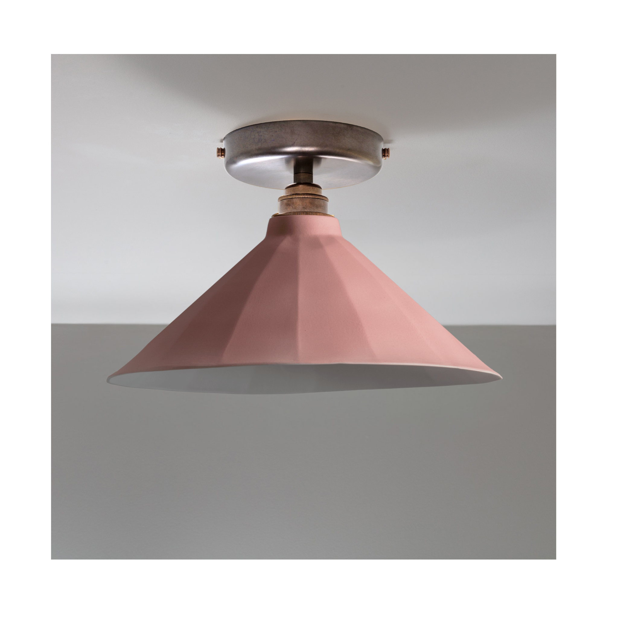 Adelaide Rose Matte Colour Flush Mount Light