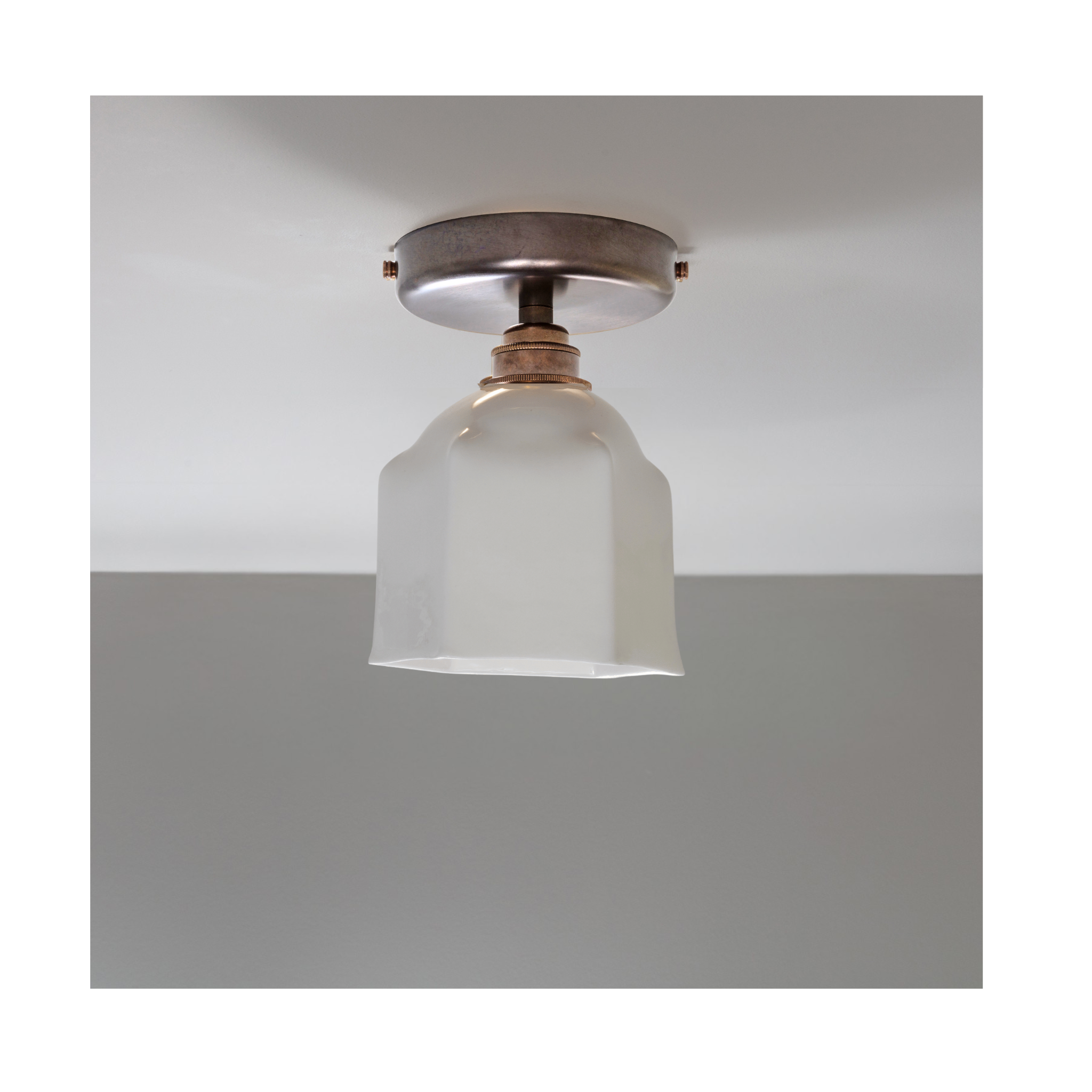 Raglan Flush Mount Fine Bone China Ceiling Light