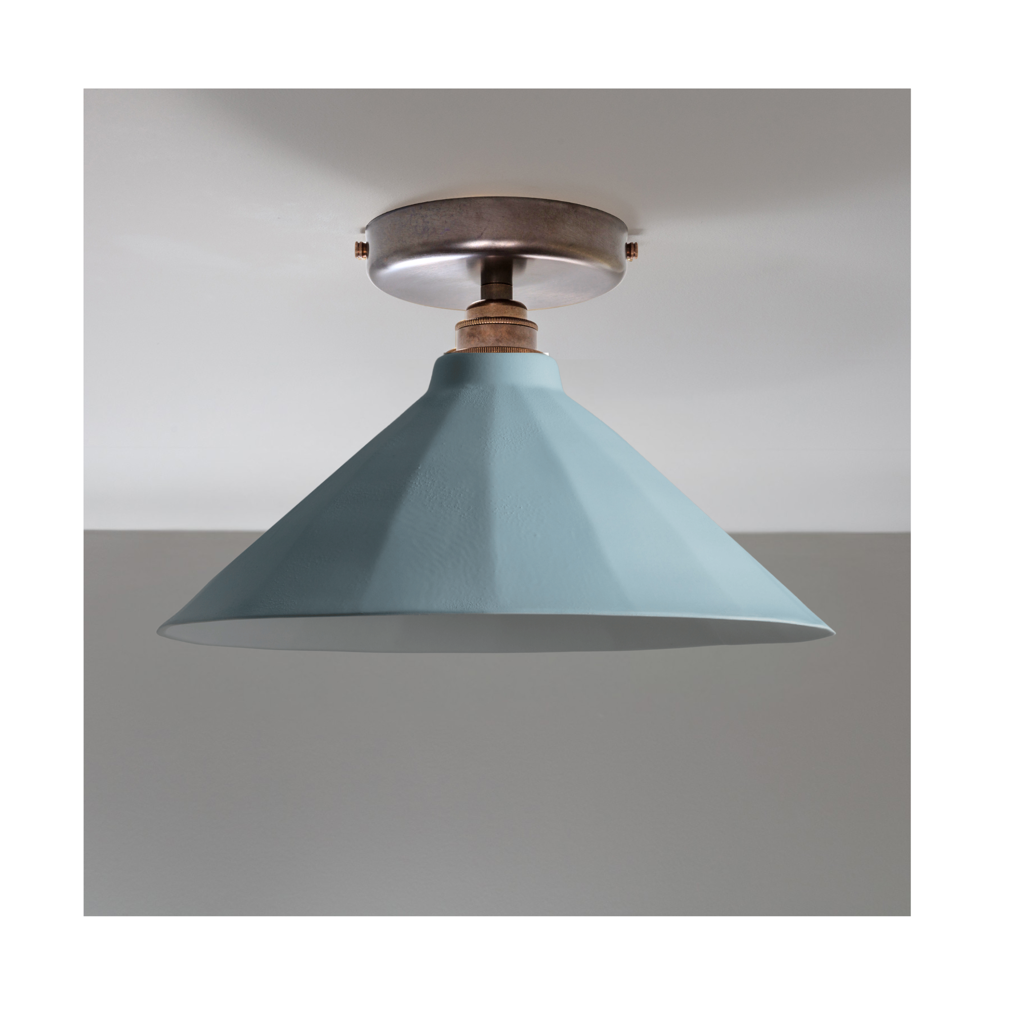 Adelaide Pale Delft Matte Colour Flush Mount Light
