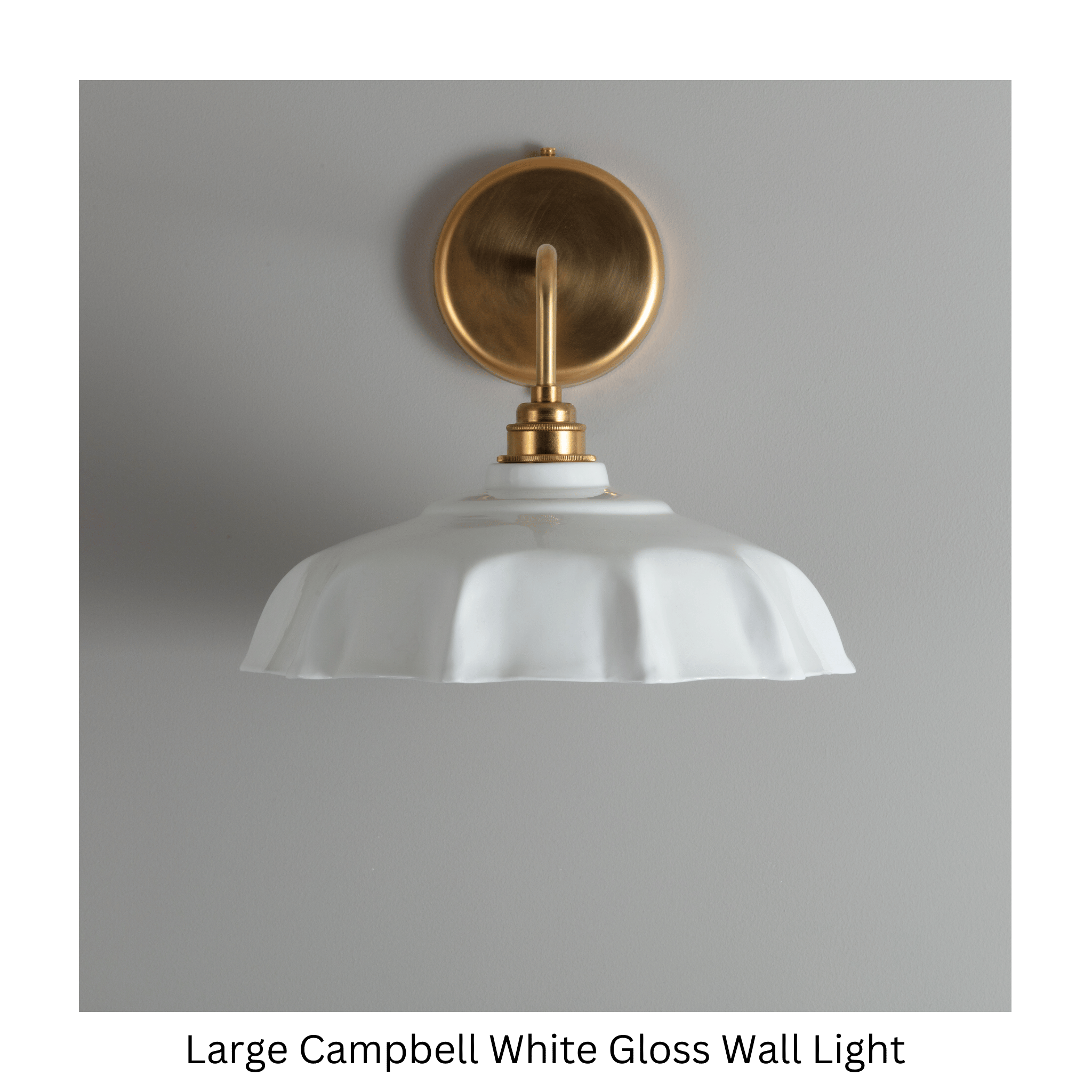Campbell White Wall Light