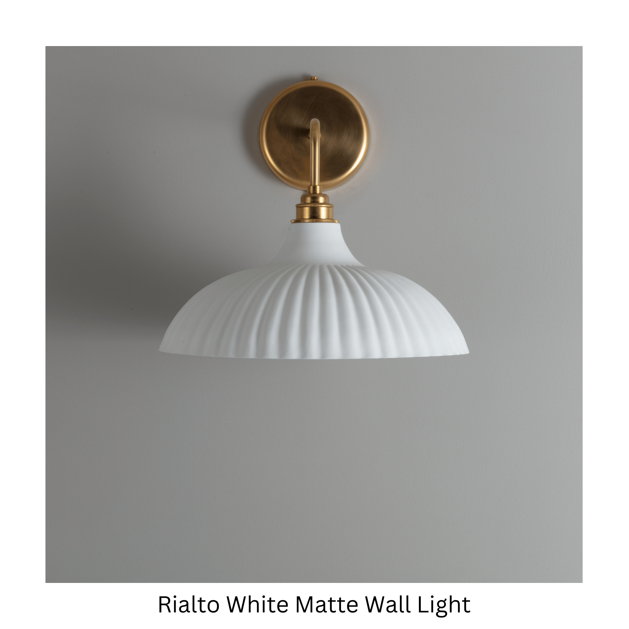 BATHROOM Rialto White Wall Light