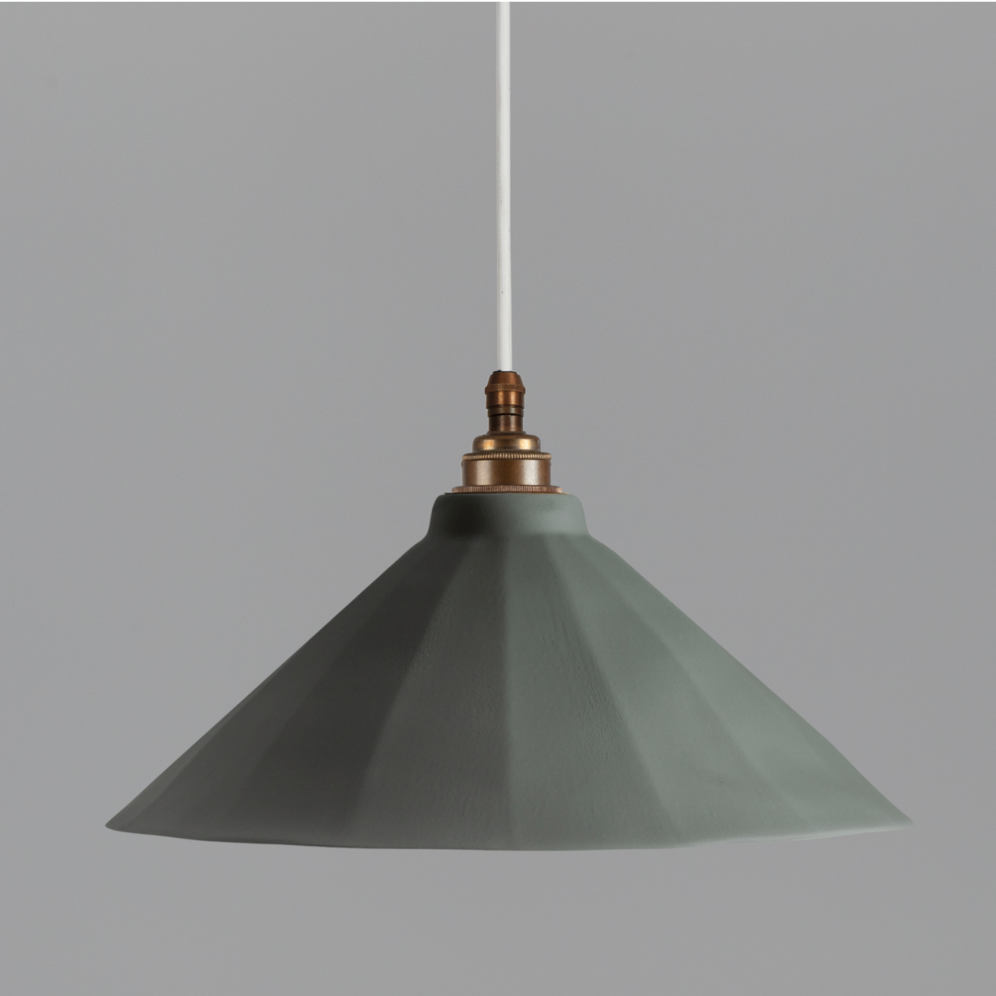 Adelaide Smoked Green Matte Colour Pendant