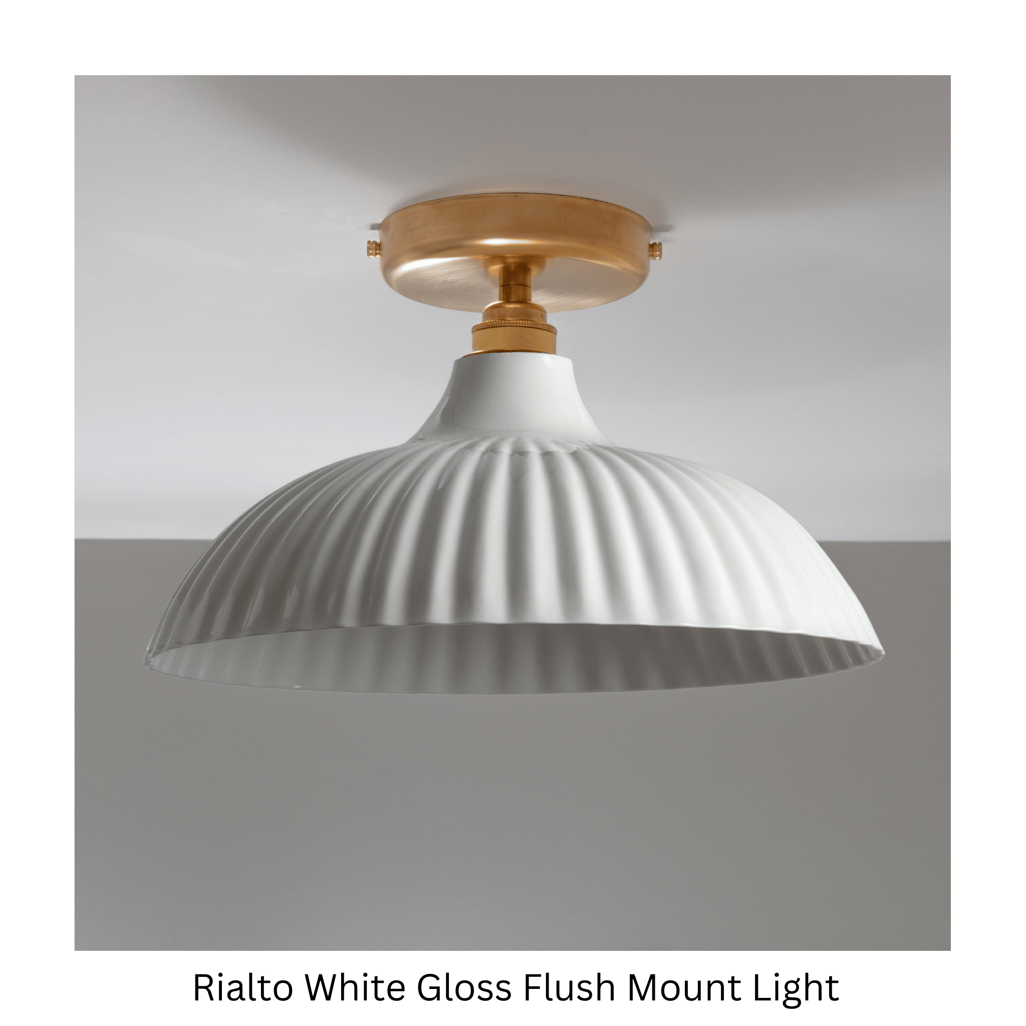 Rialto White Flush Mount Light