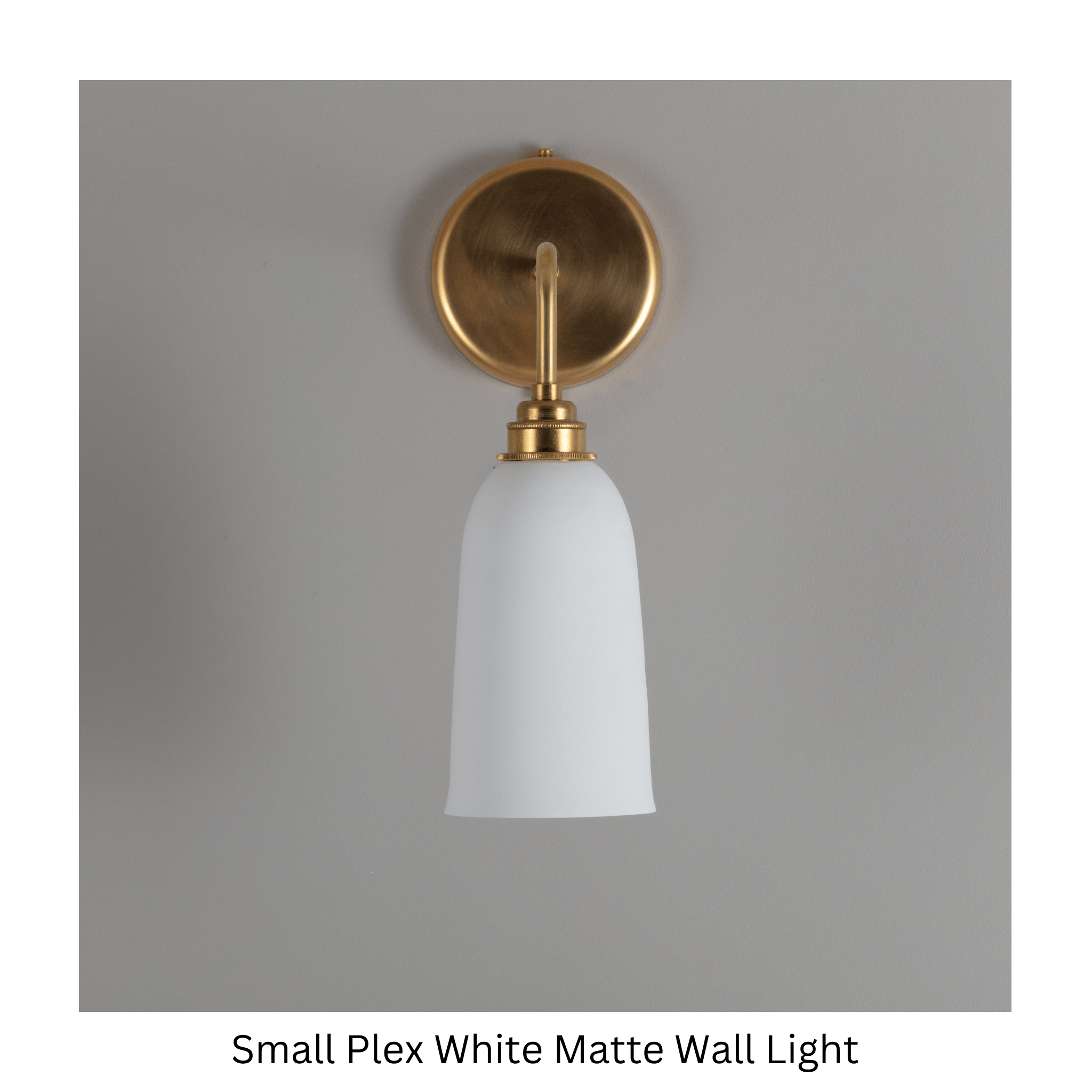 BATHROOM Small Plex White Wall Light