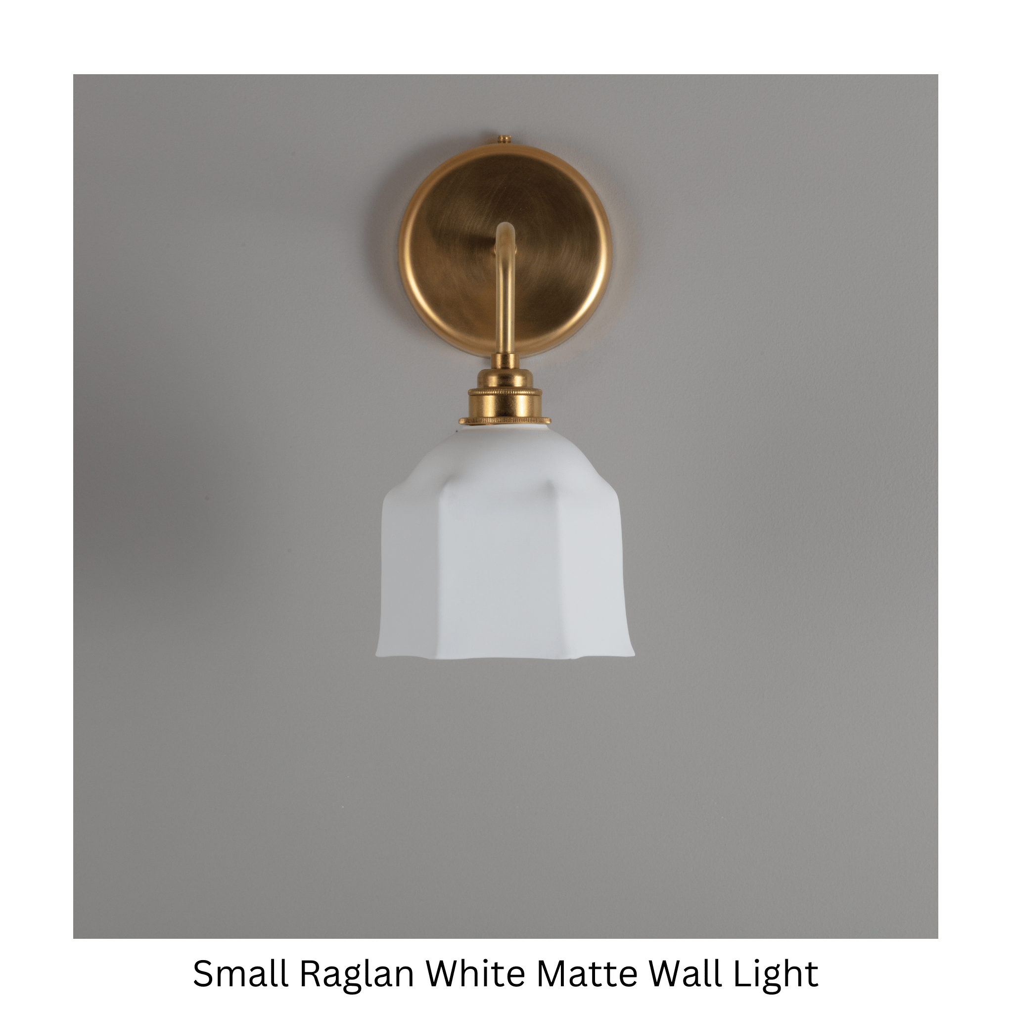 Raglan Fine Bone China Bathroom Wall Light – White