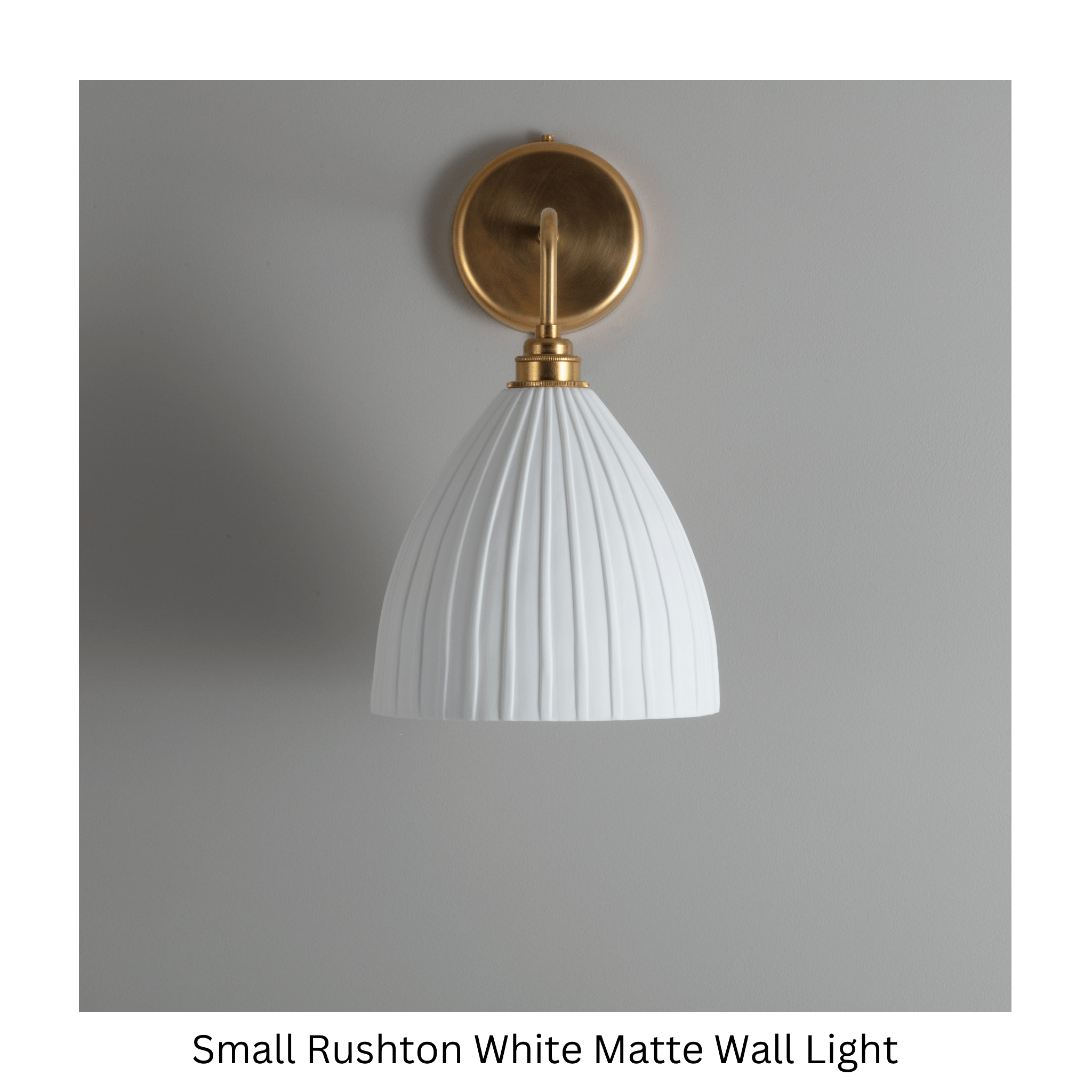 BATHROOM Rushton Small White Matte Wall Light