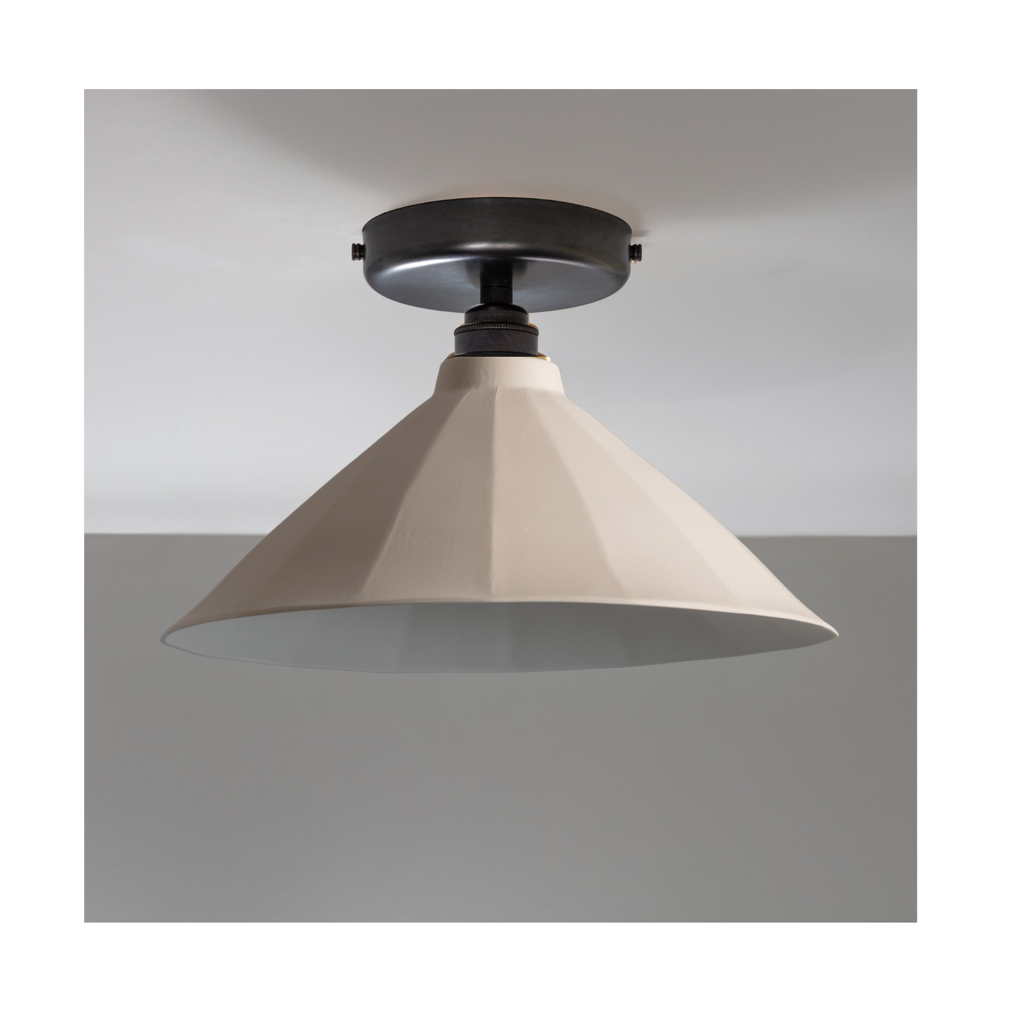 Adelaide Cream Matte Colour Flush Mount Light