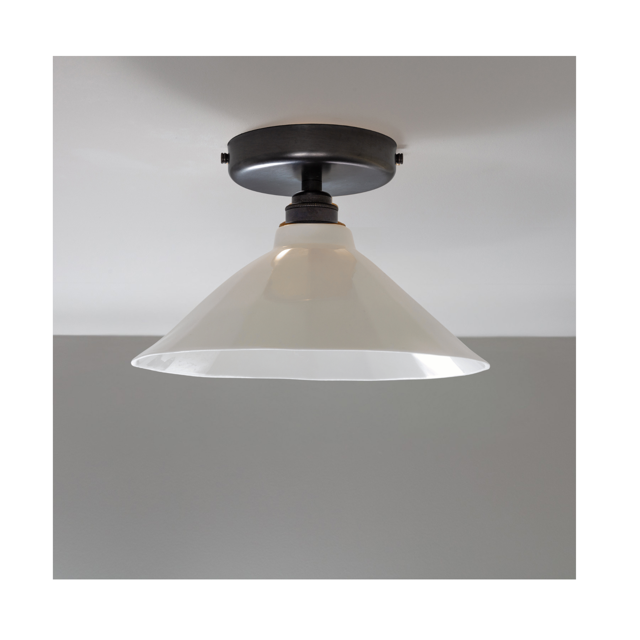 BATHROOM Adelaide White Flush Mount Light