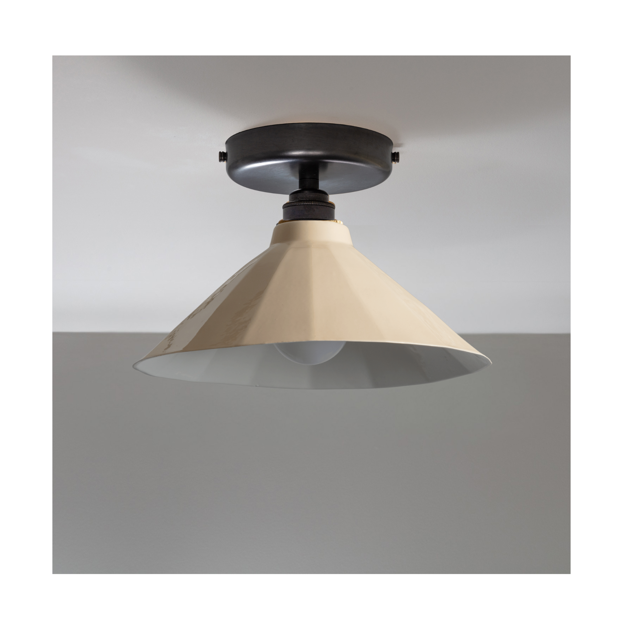 Adelaide Cream Gloss Colour Flush Mount Light