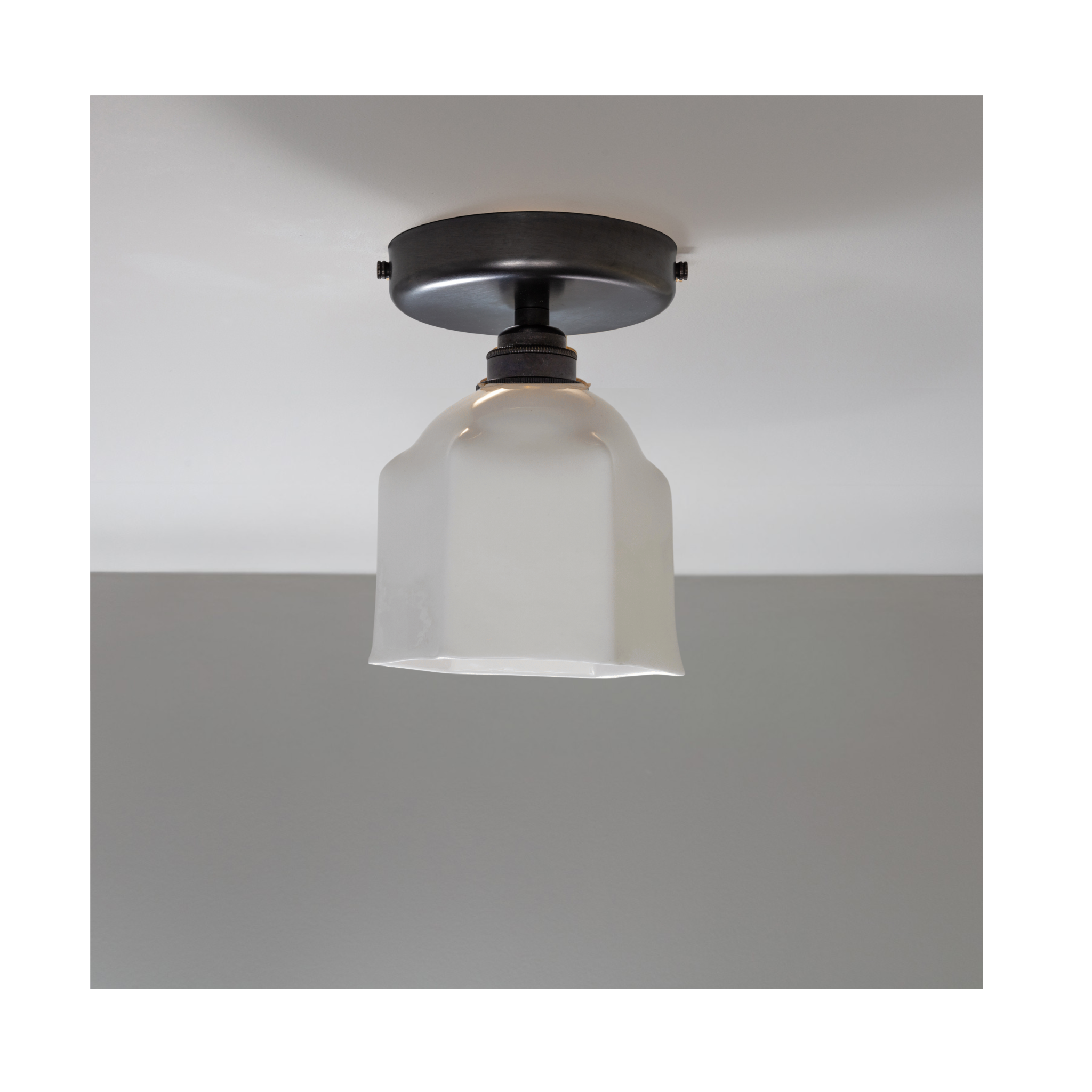 Raglan Flush Mount Fine Bone China Ceiling Light