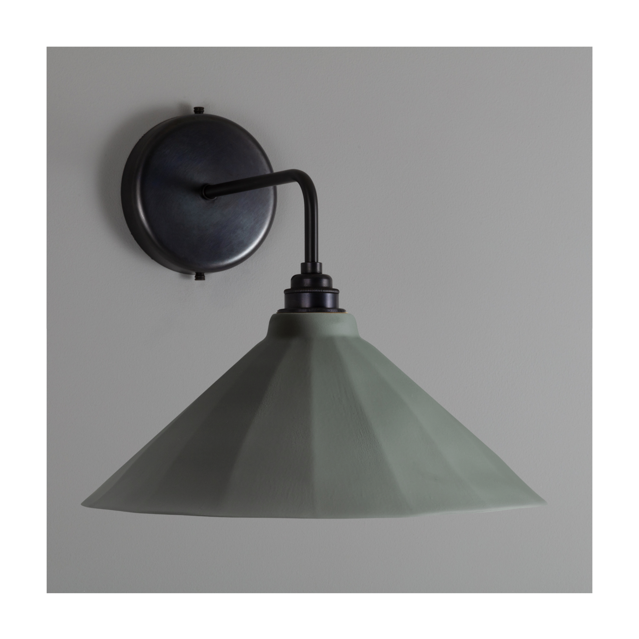 Adelaide Smoked Green Matte Colour Wall Light