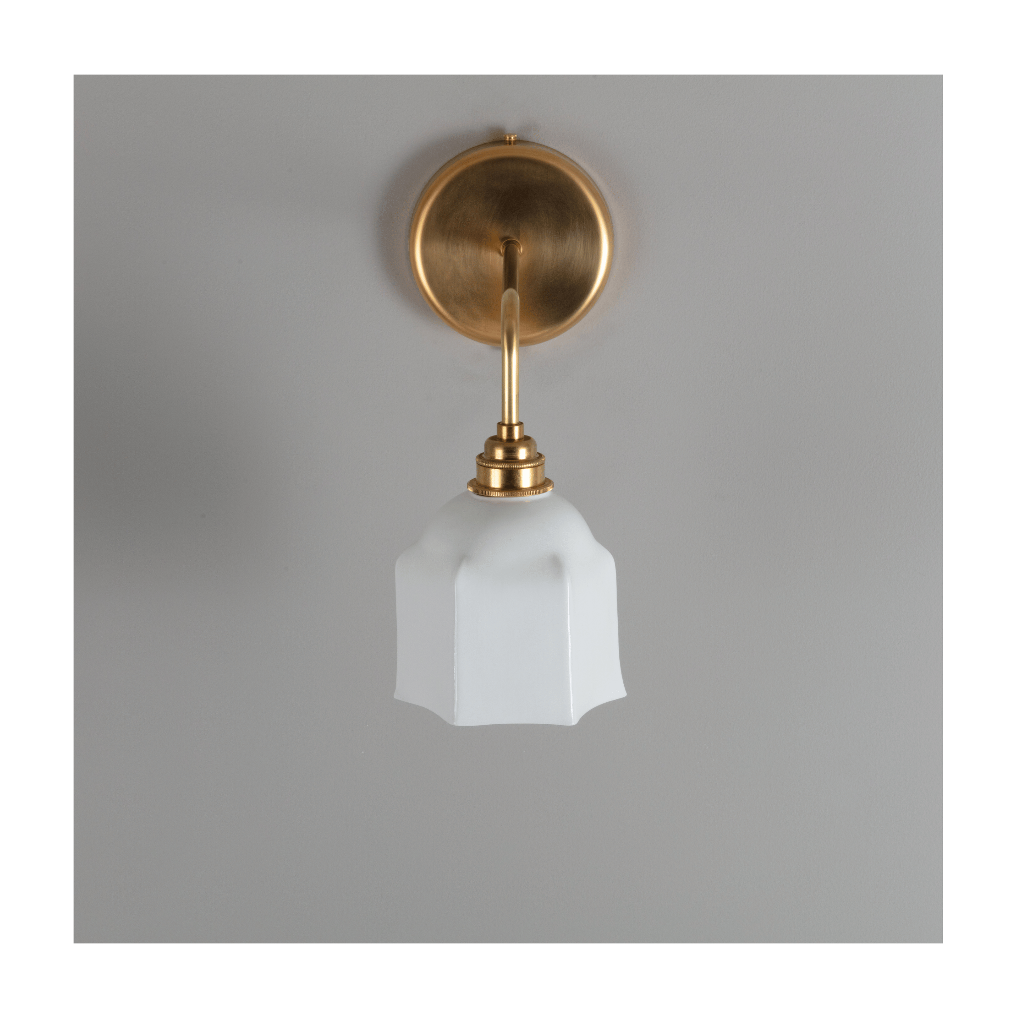 Raglan Fine Bone China Bathroom Wall Light – White