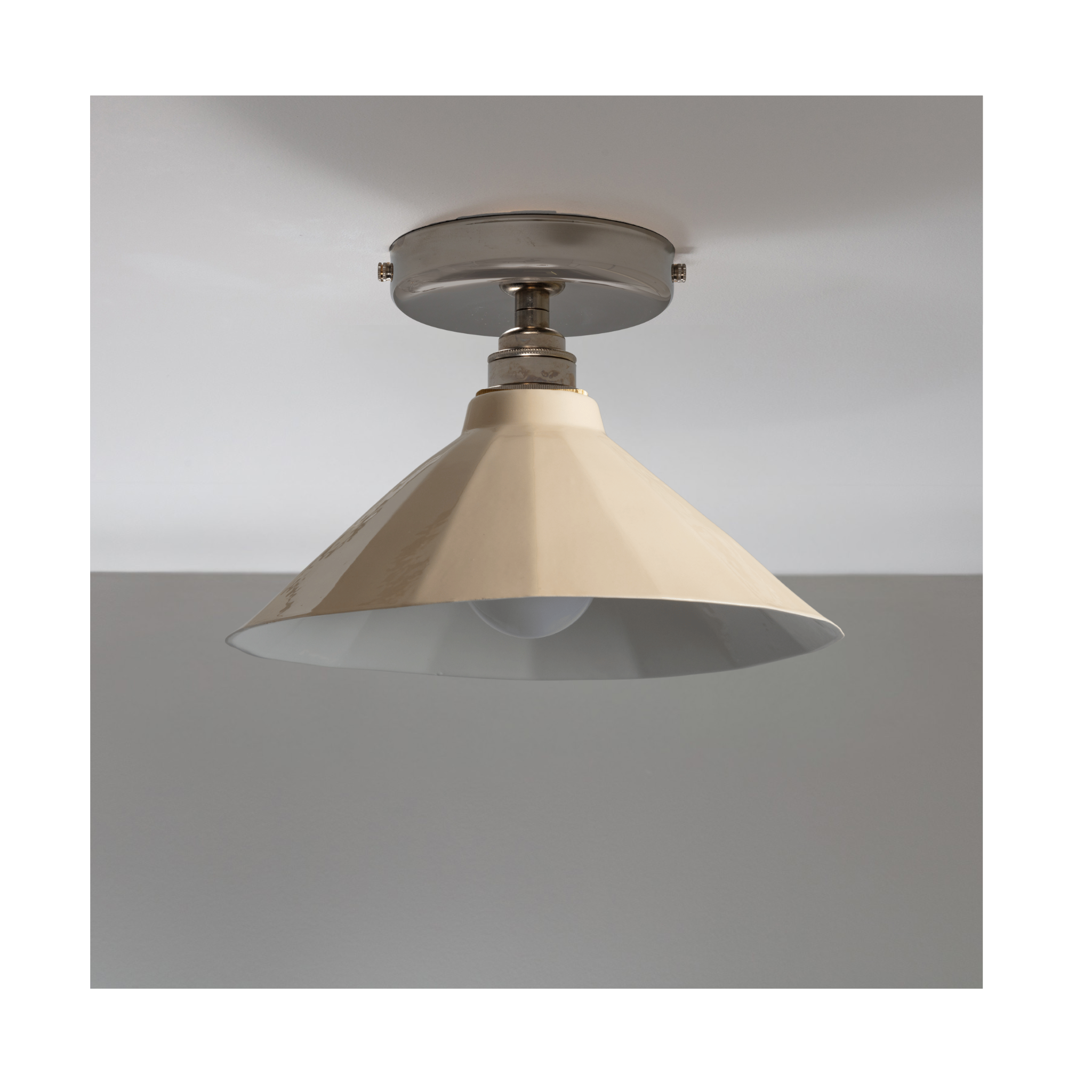 Adelaide Cream Gloss Colour Flush Mount Light