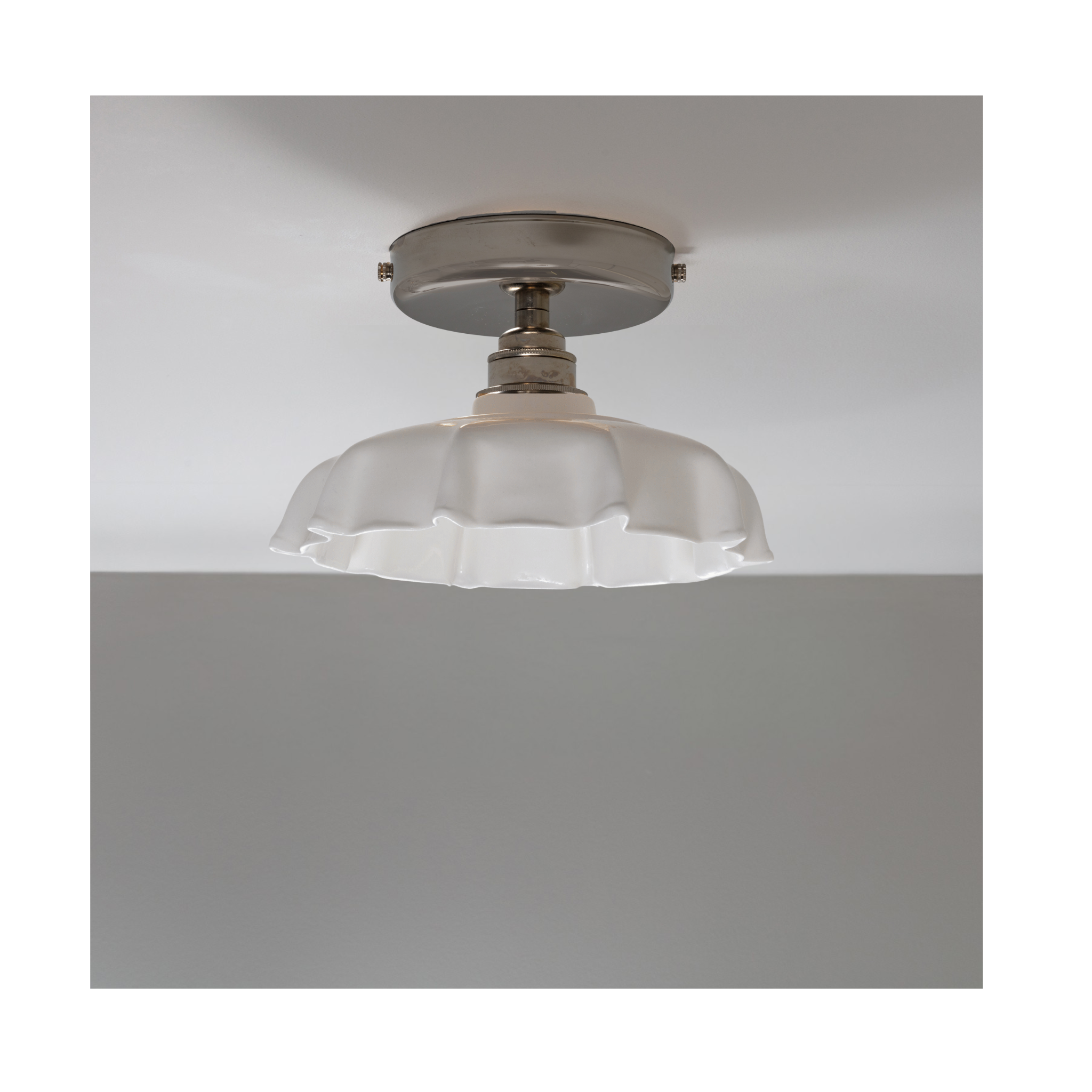 BATHROOM Campbell White Flush Mount Light