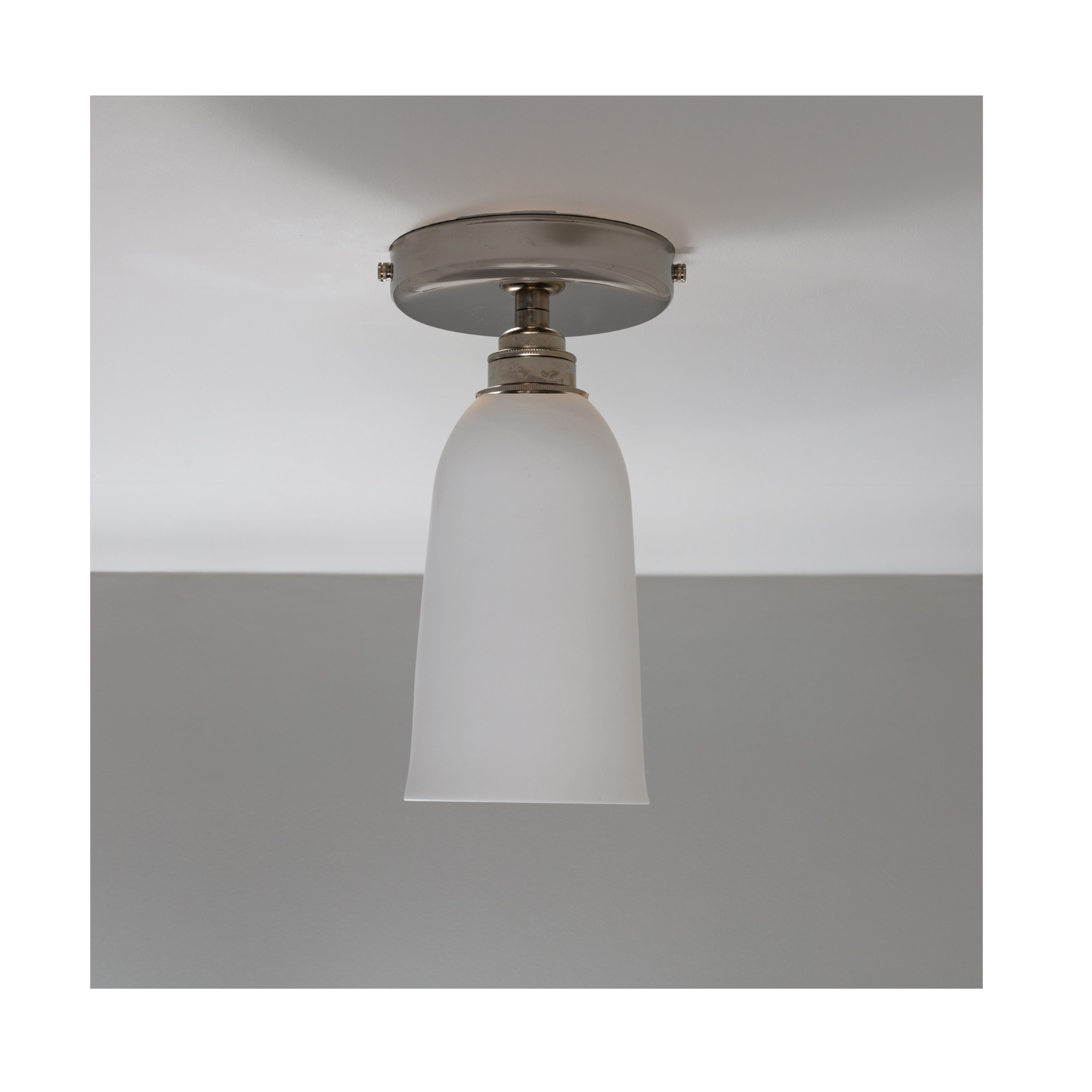 BATHROOM Small Plex Flush Mount Light