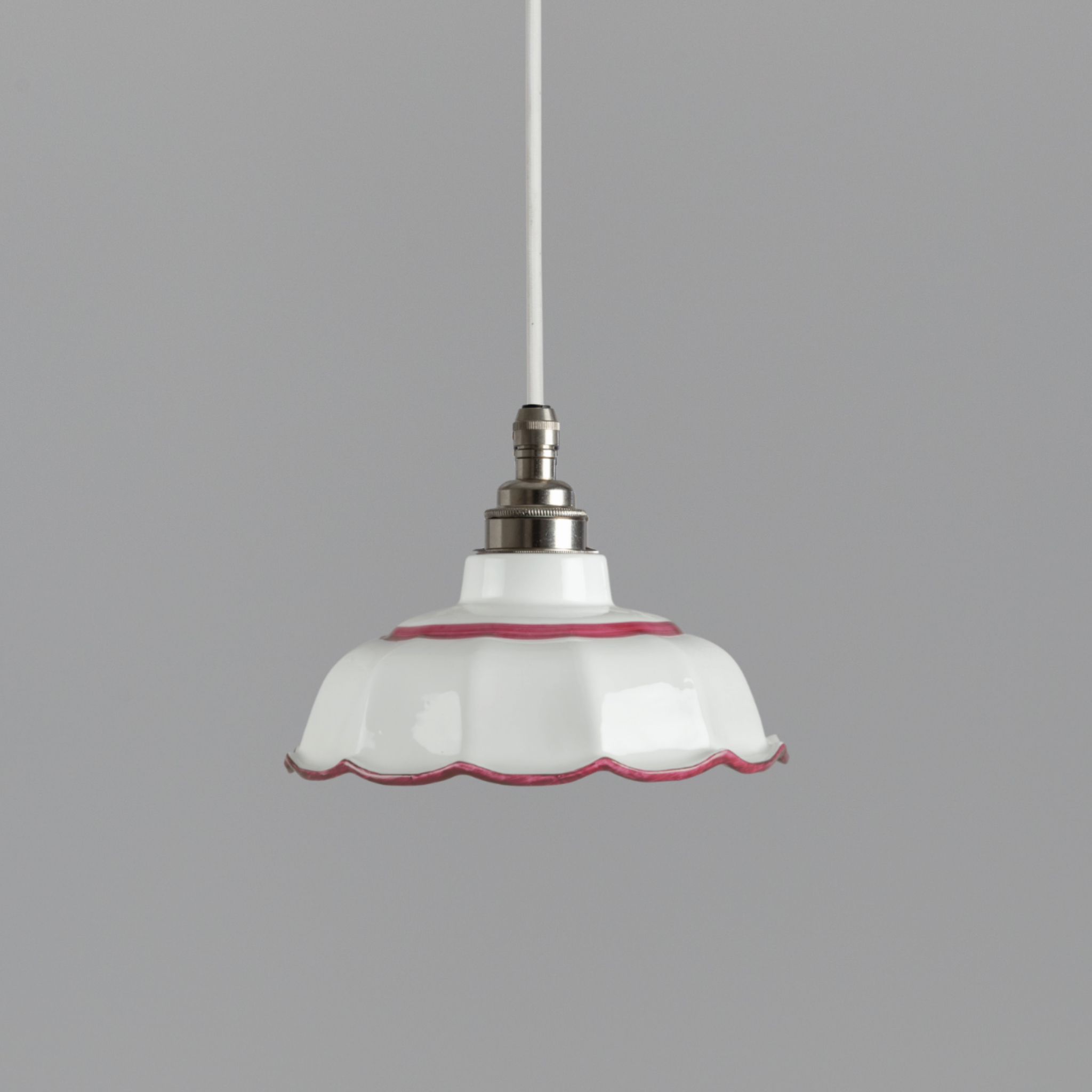 Avalon Pendant with Claret Hand-Painted Trim