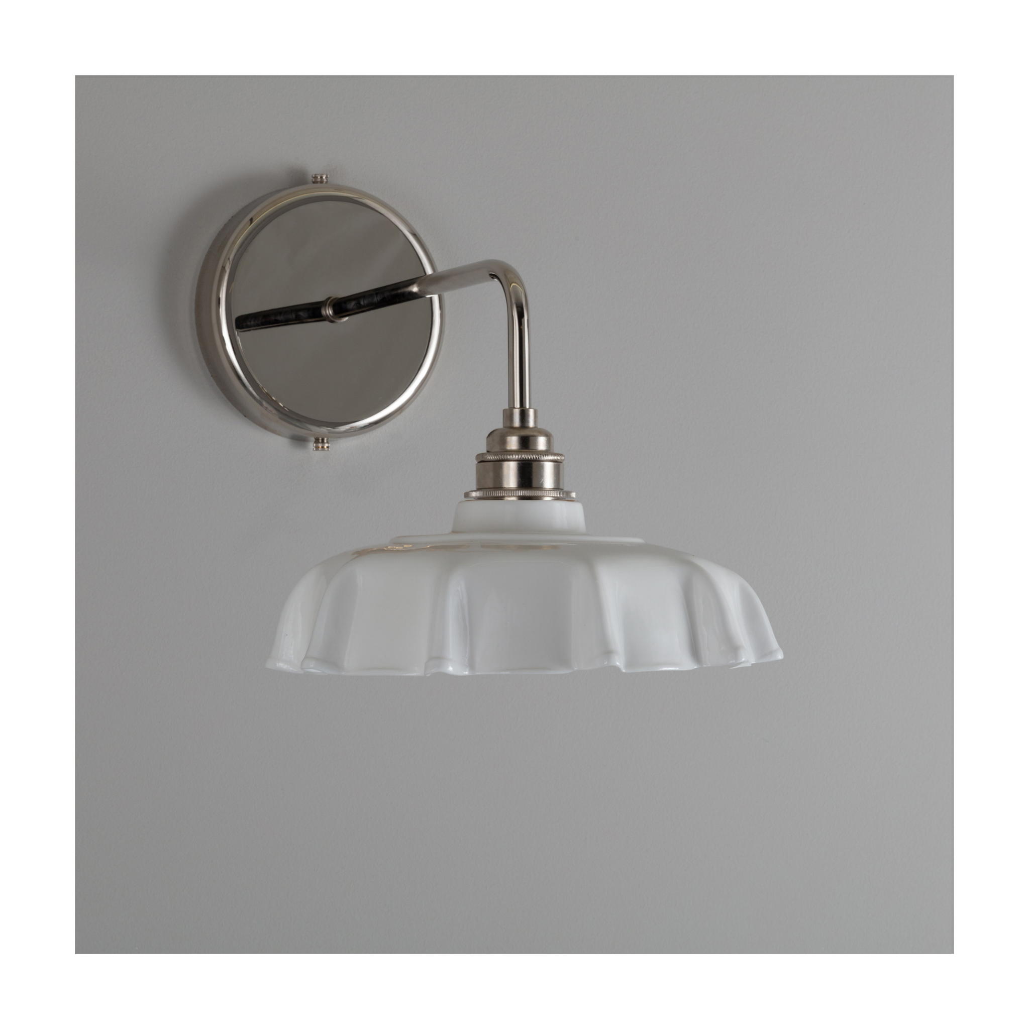 Campbell Fine Bone China Wall Light - White