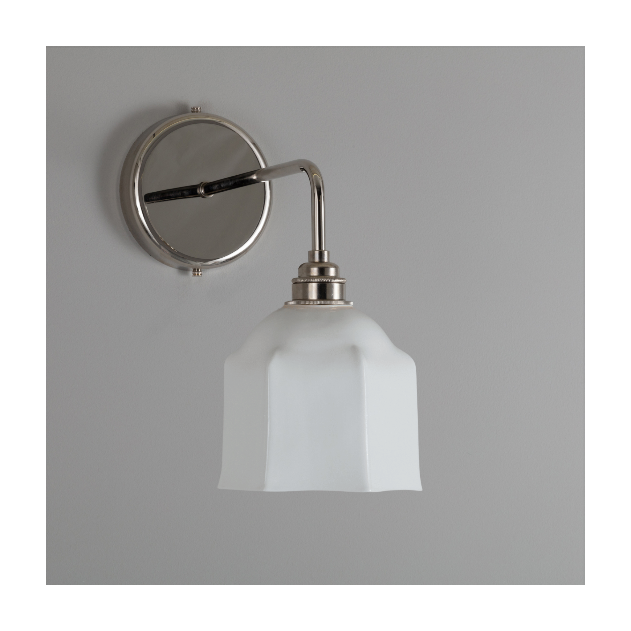 Raglan Fine Bone China Bathroom Wall Light – White