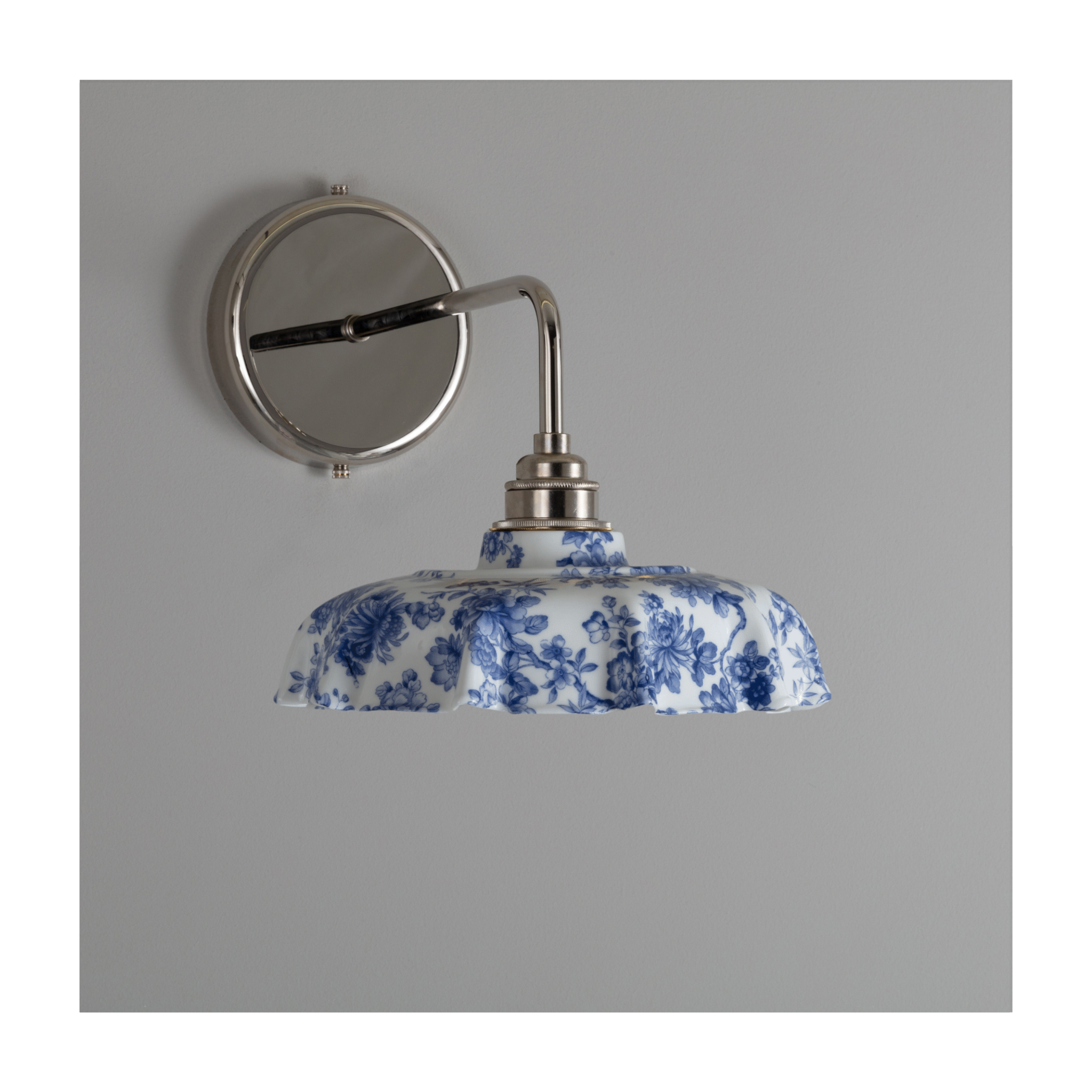 Campbell Blue Imari Pattern Wall Light