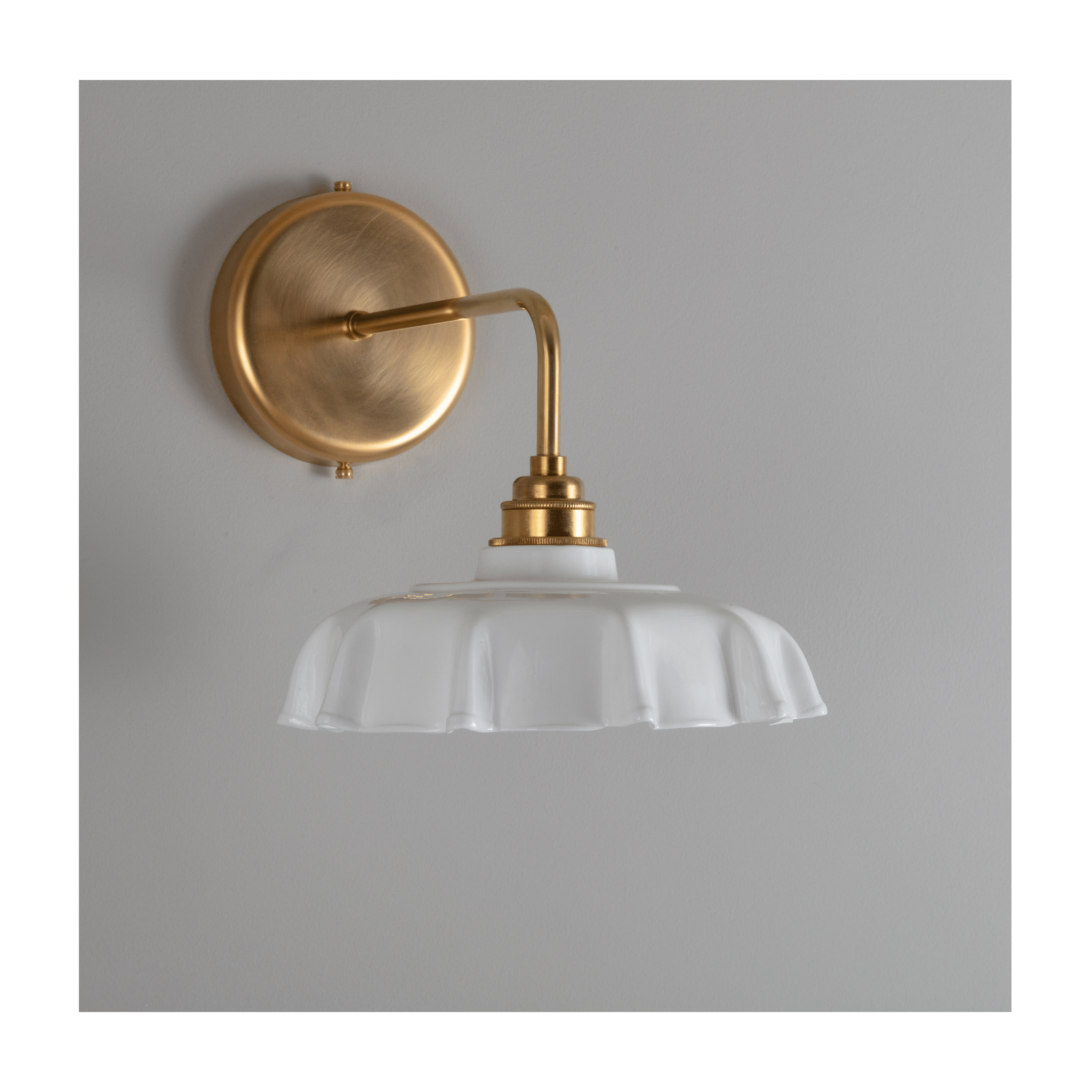 Campbell White Wall Light
