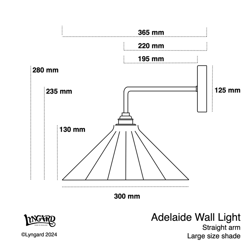 Adelaide White Wall Light specifications
