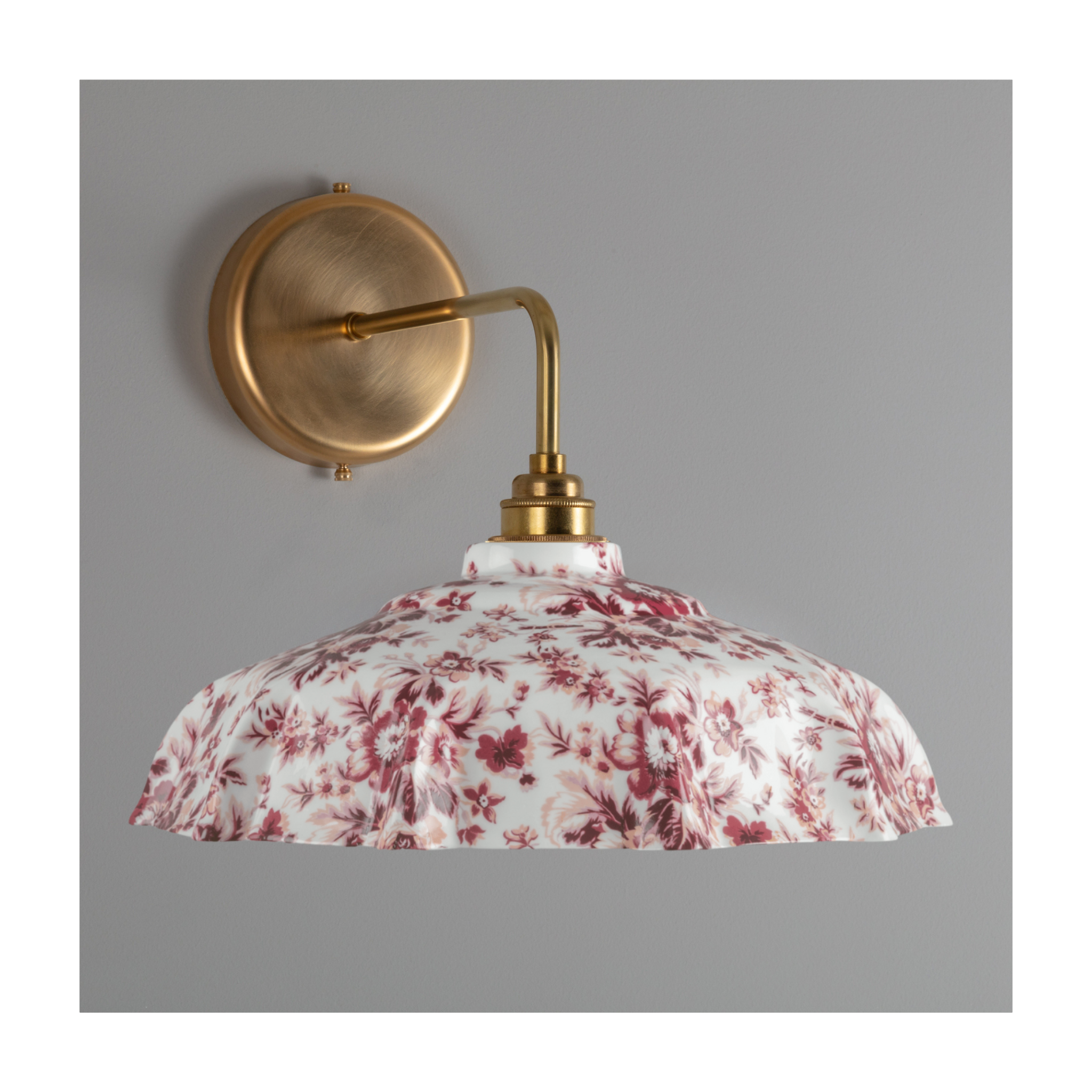 BATHROOM Claret Epoque Florale Campbell Pattern Wall Light