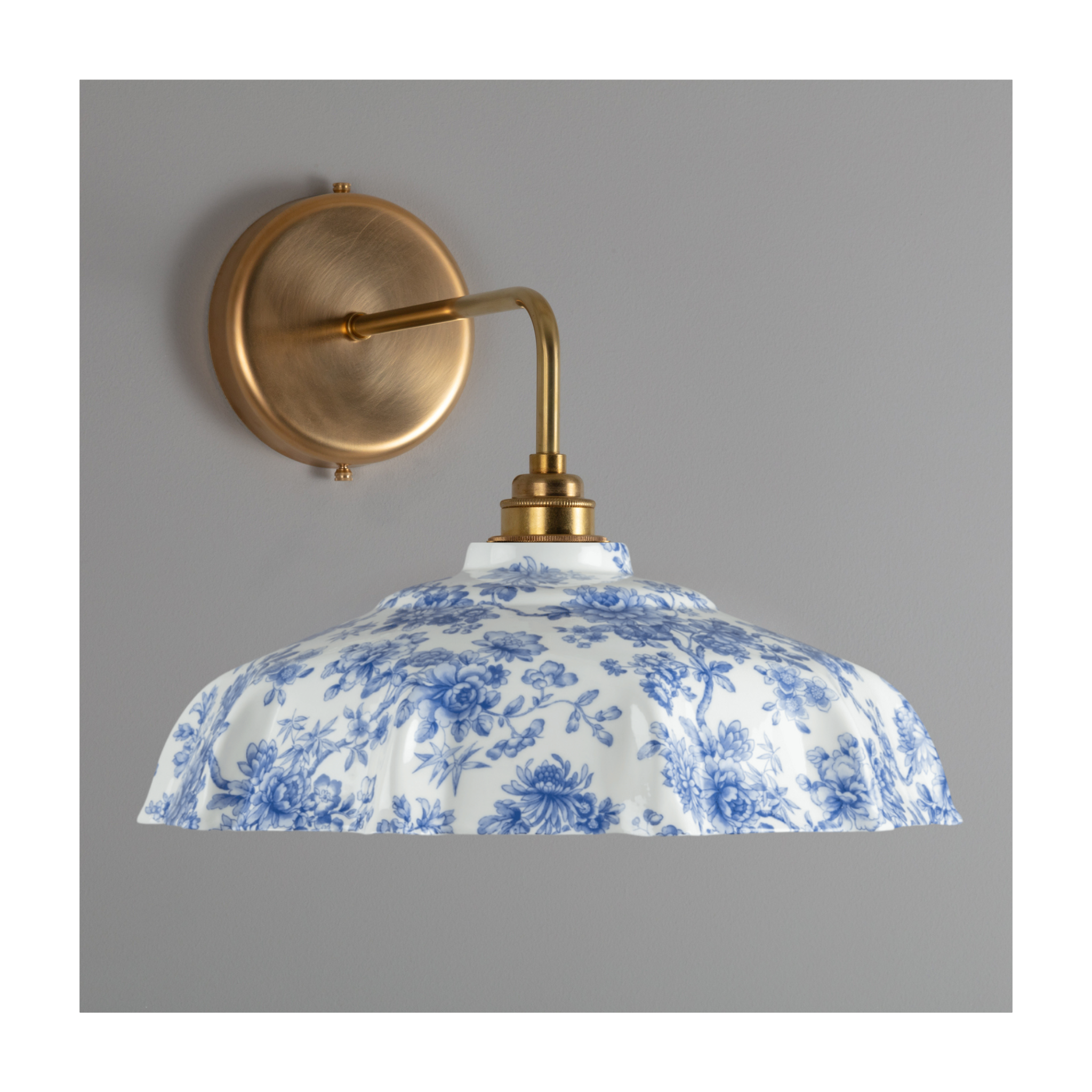 Campbell Blue Imari Pattern Wall Light