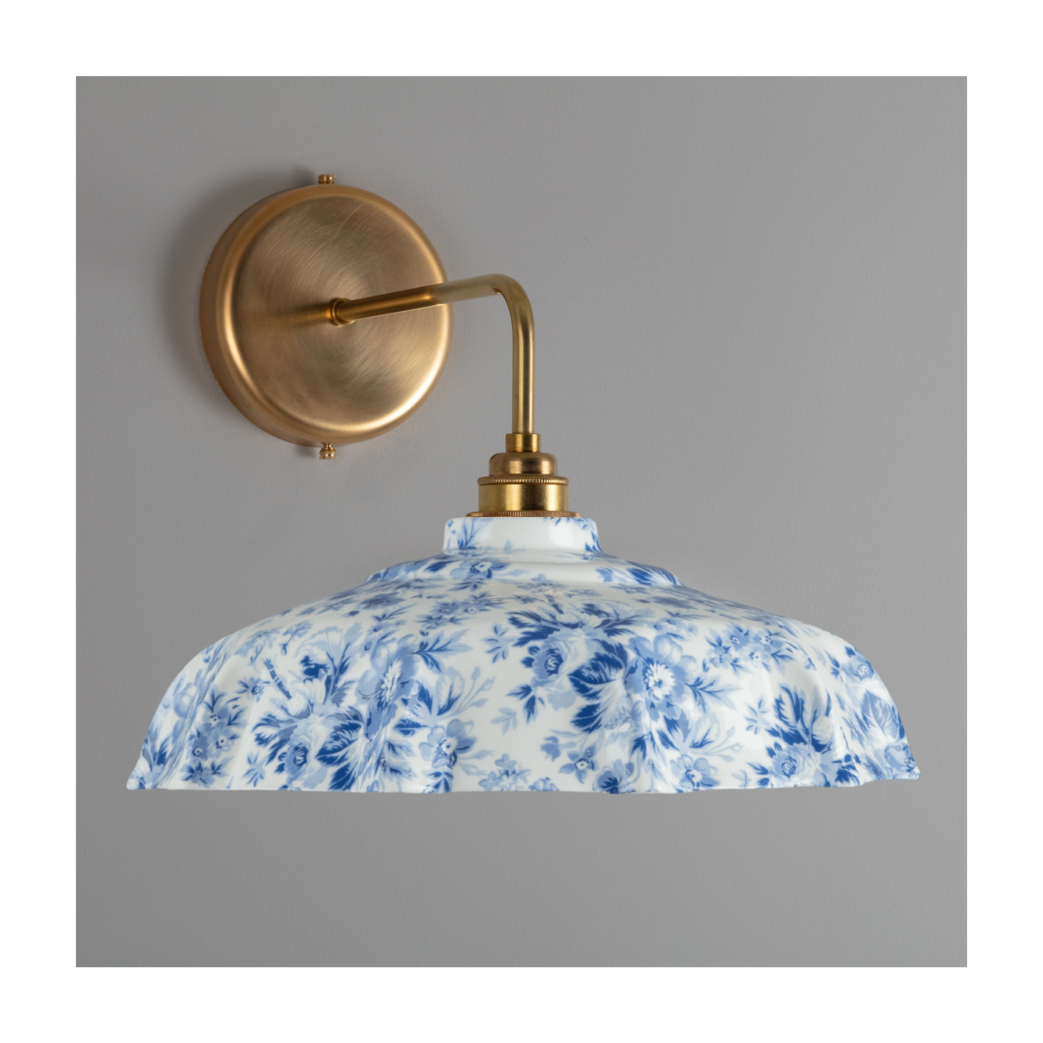 BATHROOM Delft Epoque Florale Campbell Pattern Wall Light