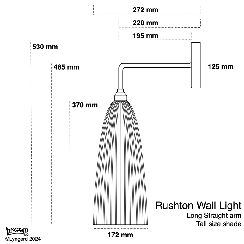 BATHROOM Rushton Tall White Matte Wall Light specifications