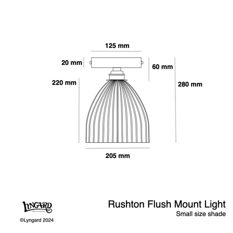 Rushton Small Flush Mount Light specifications