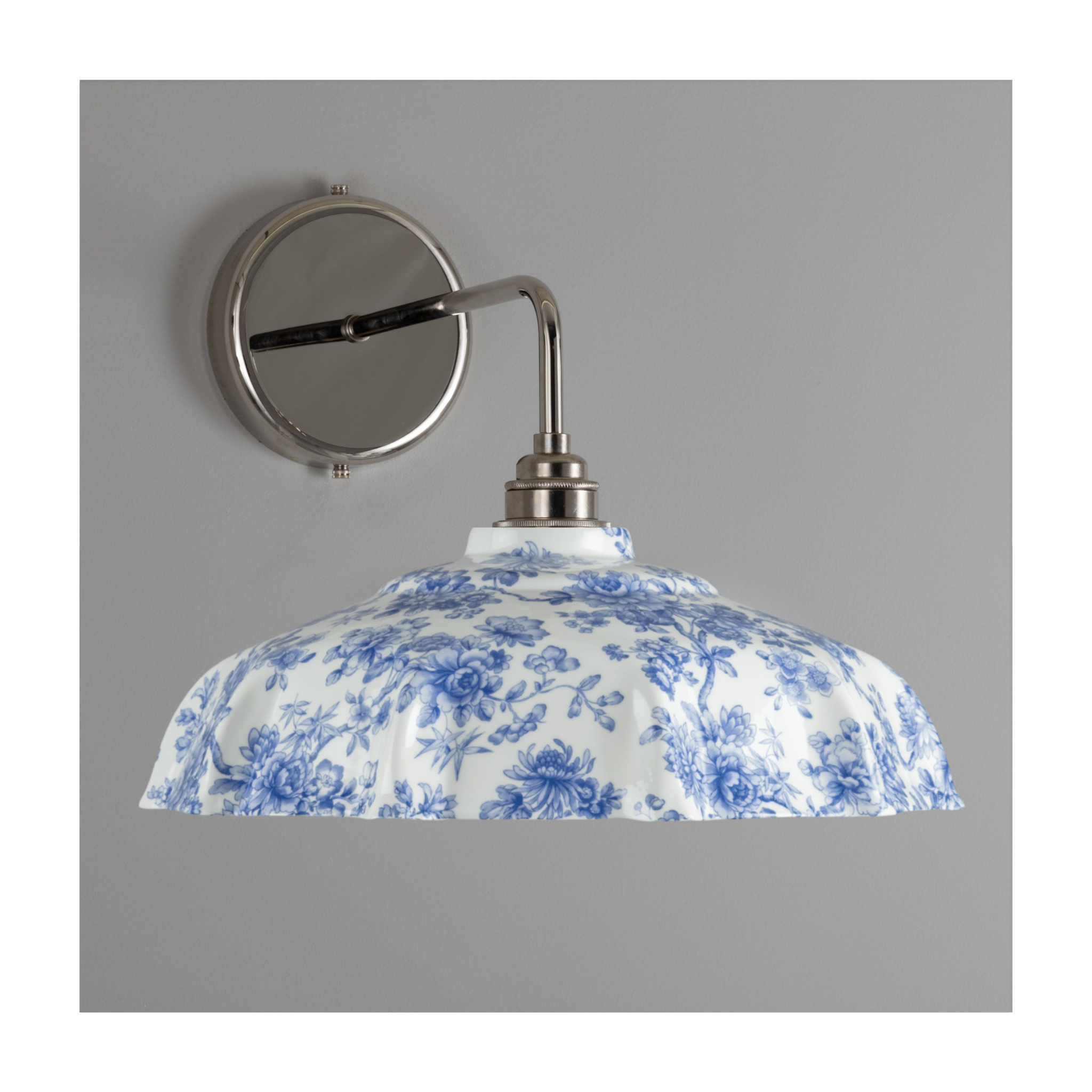 BATHROOM Blue Imari Campbell Pattern Wall Light