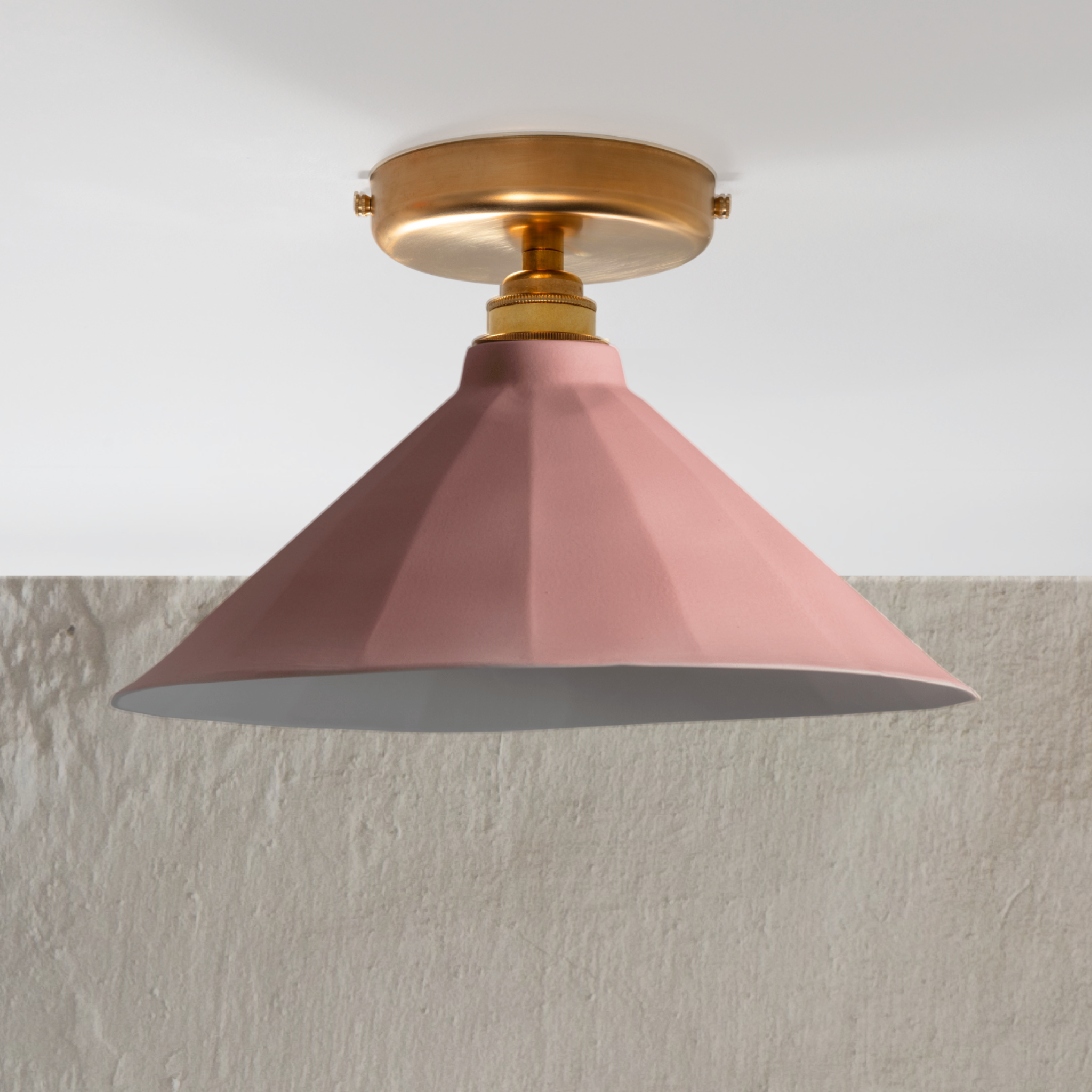 Adelaide Rose Matte Colour Flush Mount Light