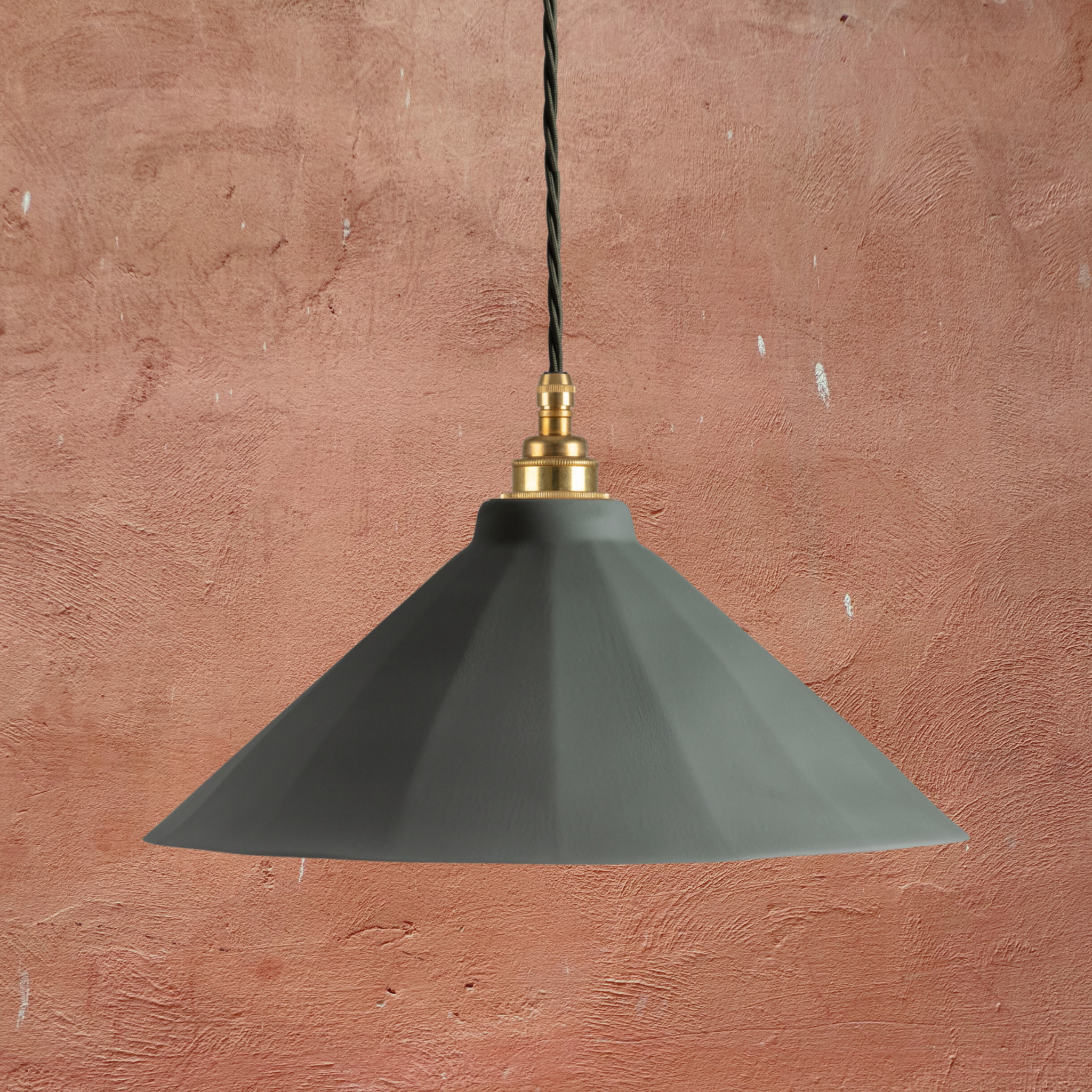 Adelaide Smoked Green Matte Colour Pendant