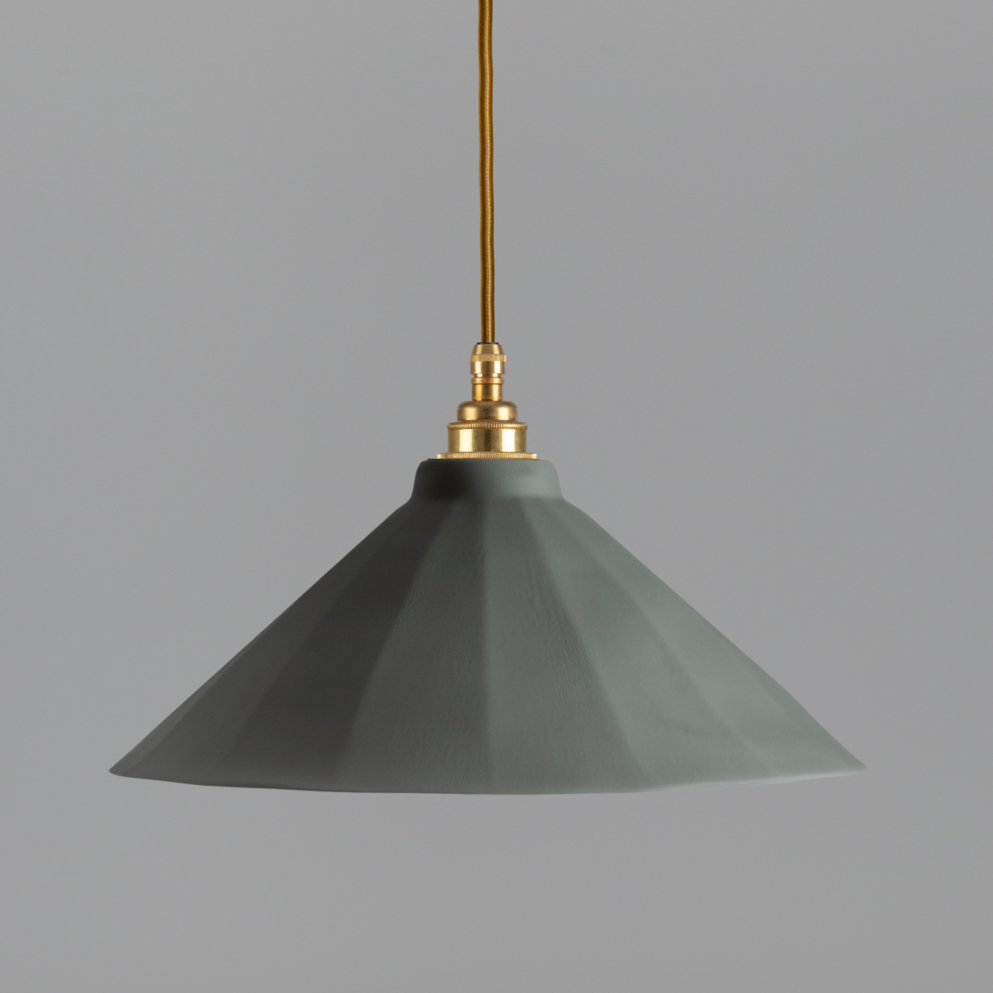 Adelaide Smoked Green Matte Colour Pendant