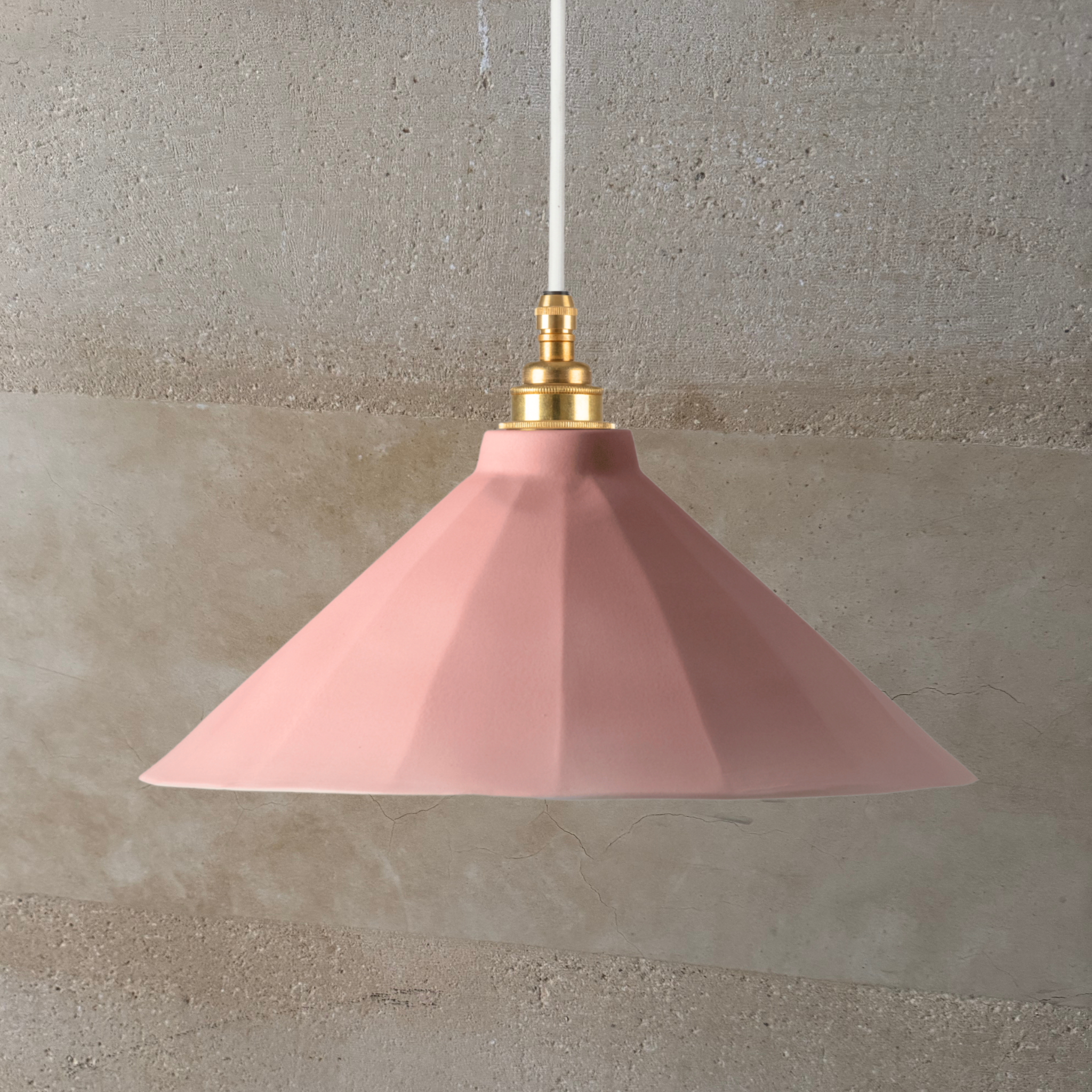 Adelaide Rose Matte Colour Pendant